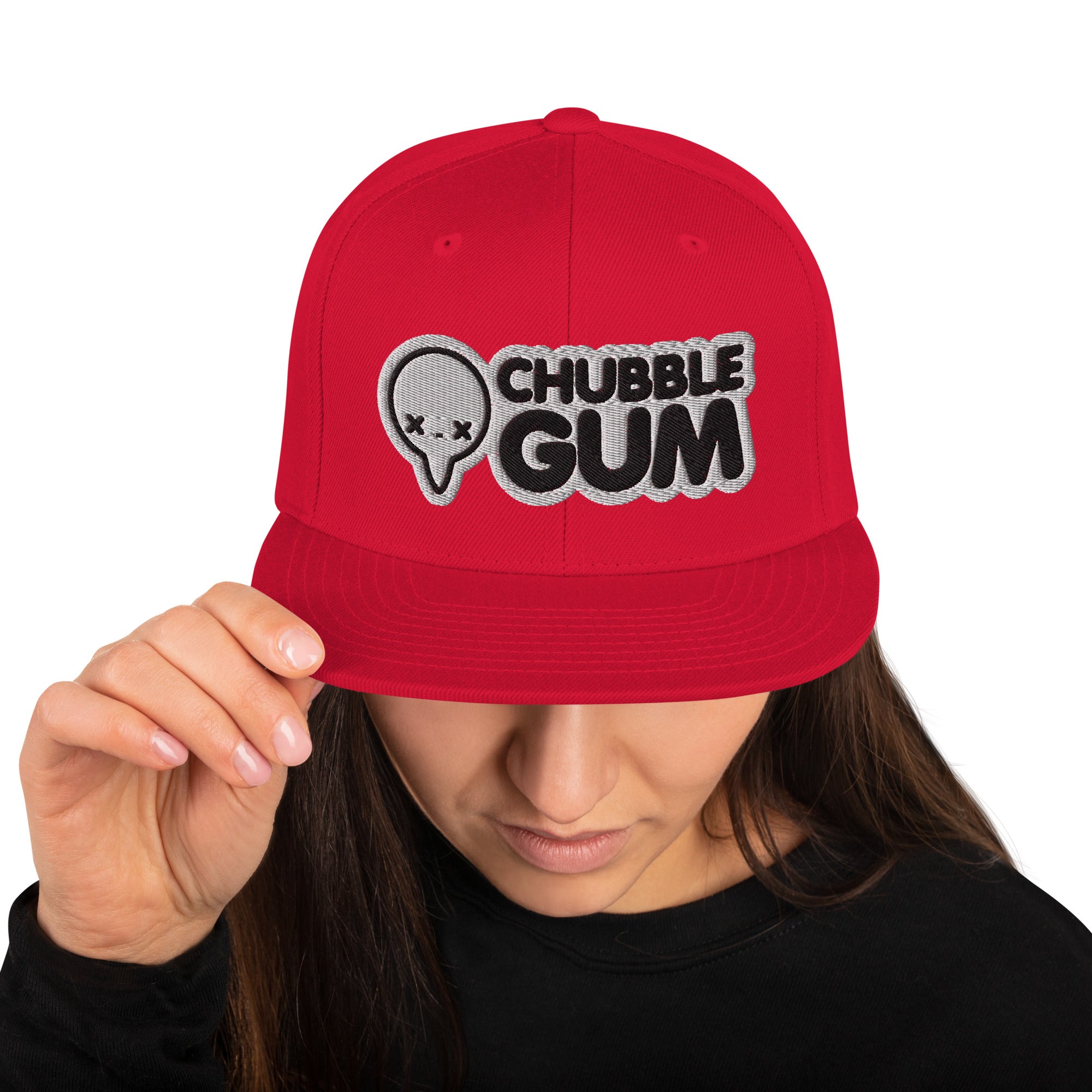 BOTH LOGOS - Snapback Hat - ChubbleGumLLC