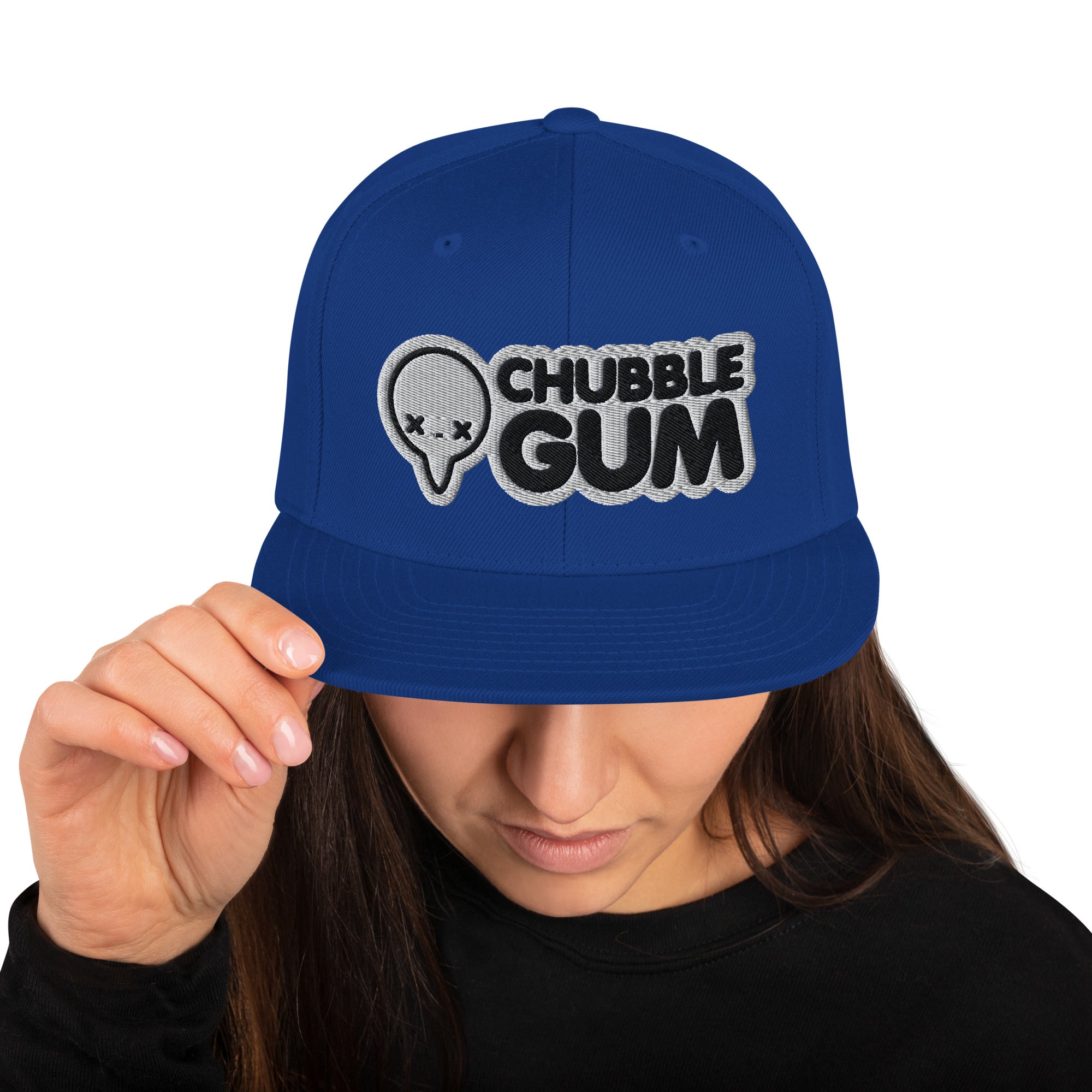 BOTH LOGOS - Snapback Hat - ChubbleGumLLC