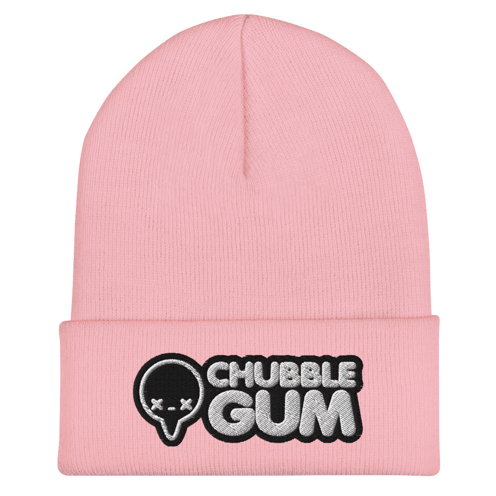 BOTH LOGOS INVERTED - Cuffed Beanie - ChubbleGumLLC