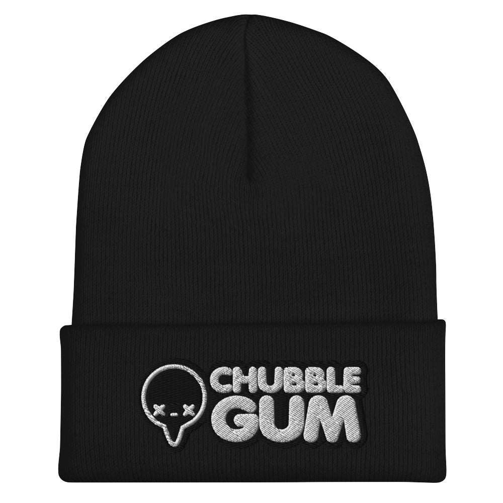 BOTH LOGOS INVERTED - Cuffed Beanie - ChubbleGumLLC