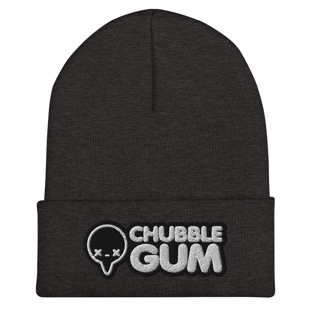 BOTH LOGOS INVERTED - Cuffed Beanie - ChubbleGumLLC