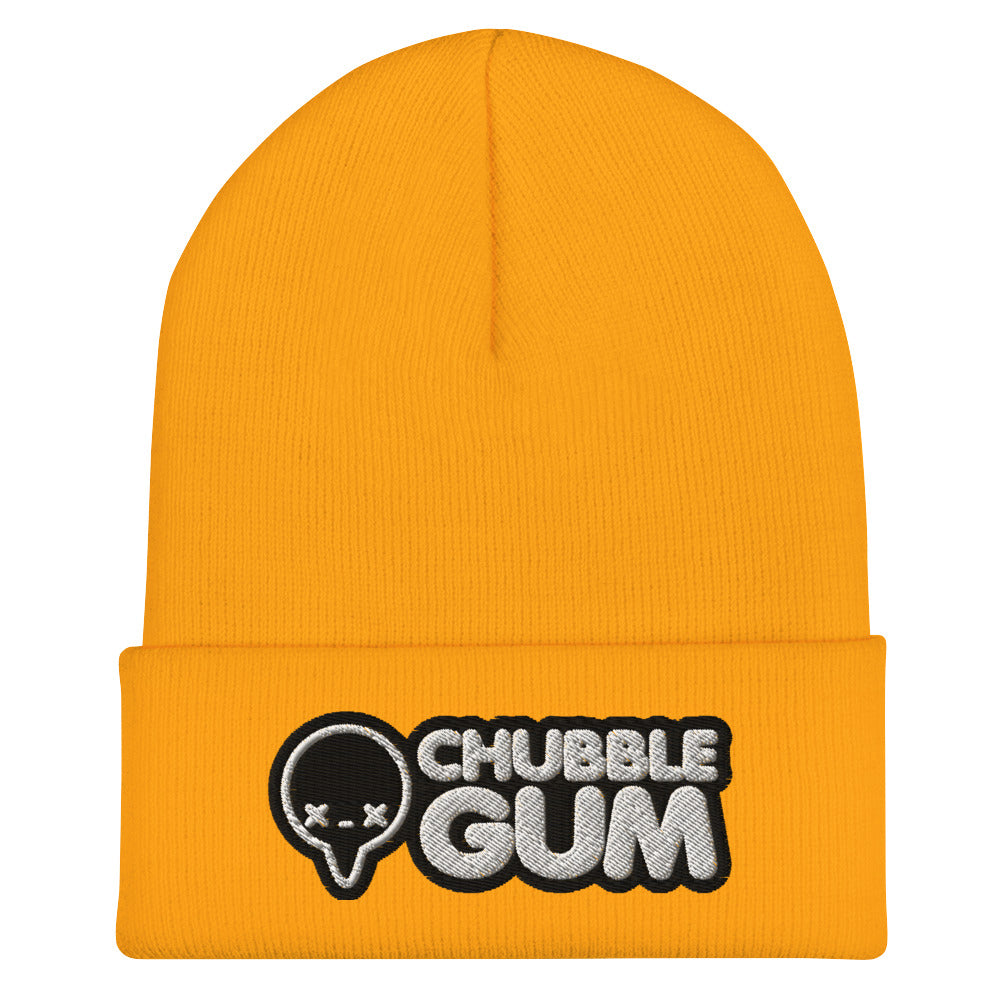 BOTH LOGOS INVERTED - Cuffed Beanie - ChubbleGumLLC