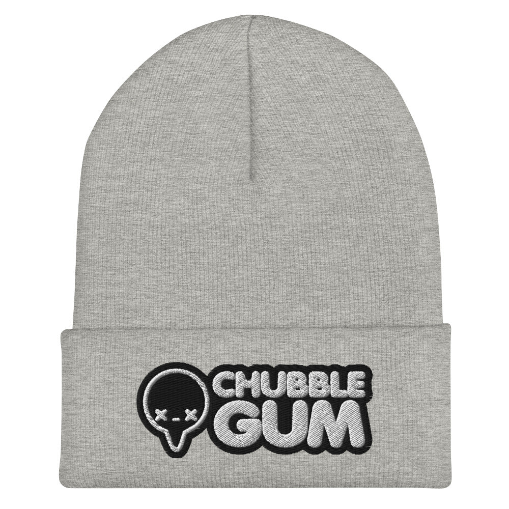 BOTH LOGOS INVERTED - Cuffed Beanie - ChubbleGumLLC