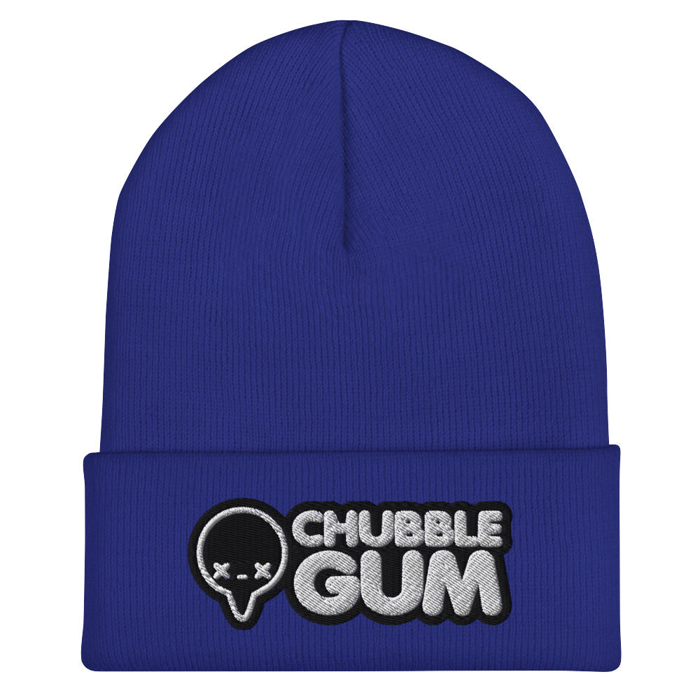 BOTH LOGOS INVERTED - Cuffed Beanie - ChubbleGumLLC
