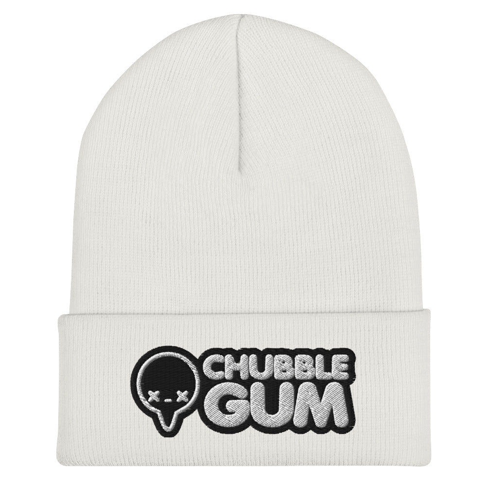 BOTH LOGOS INVERTED - Cuffed Beanie - ChubbleGumLLC