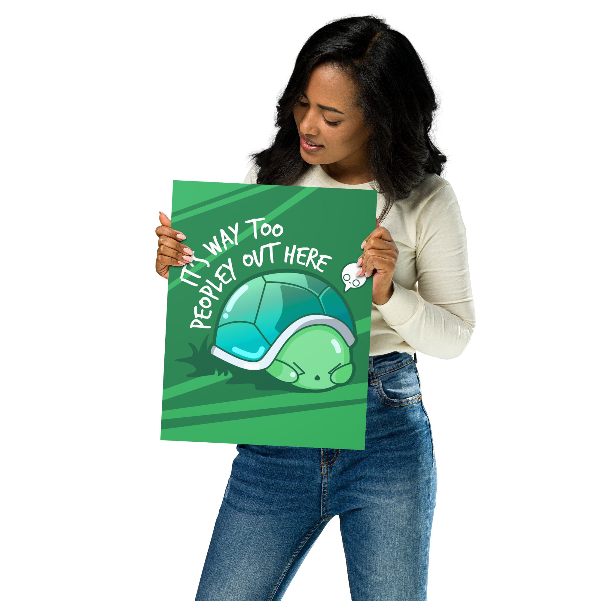 WAY TOO PEOPLEY - Poster 11 in X 14 in - ChubbleGumLLC