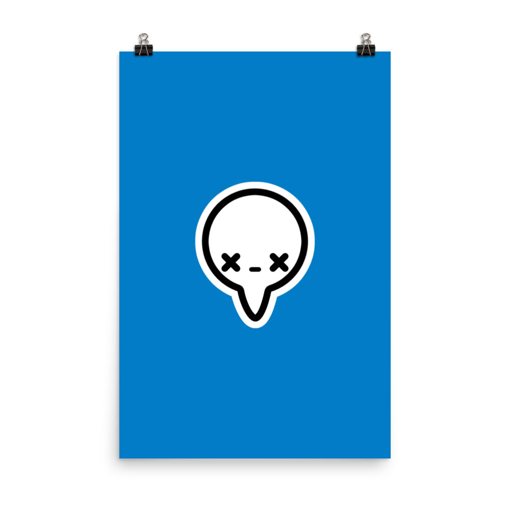 BUBBLE - BLUE - Poster - ChubbleGumLLC