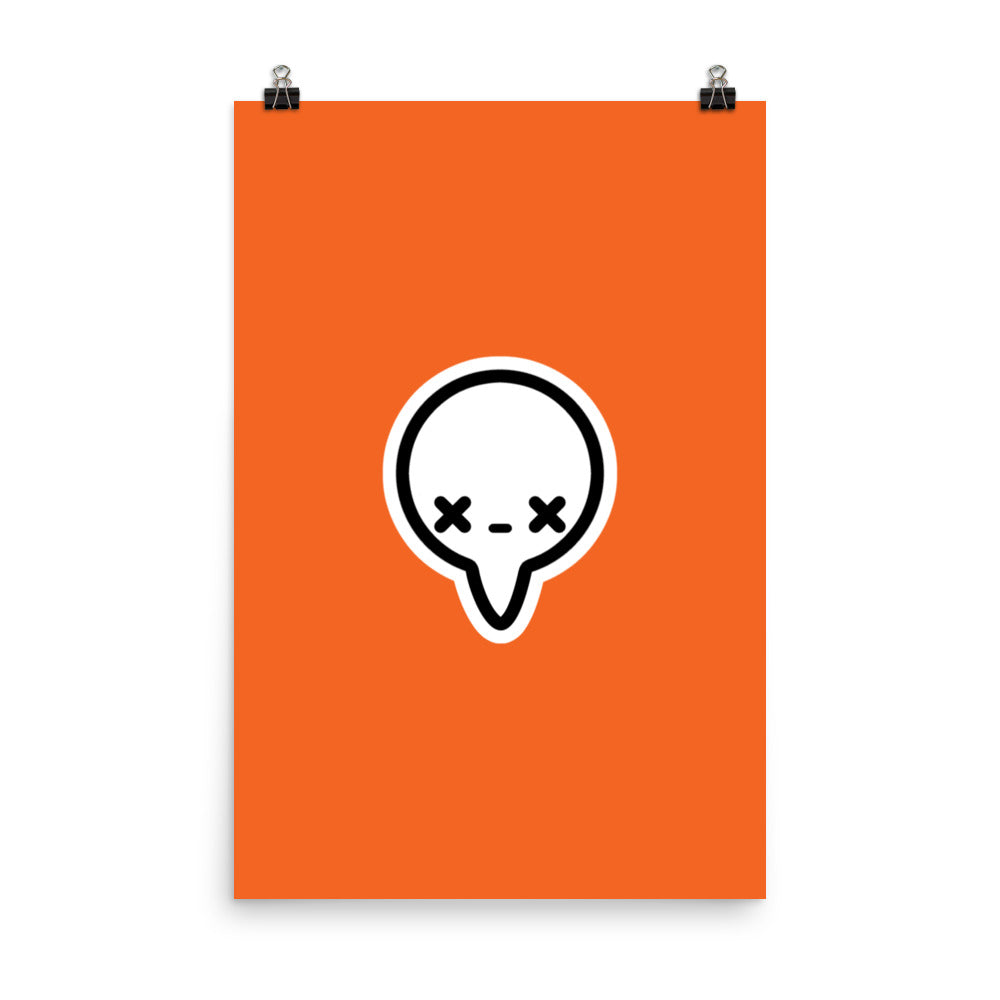 BUBBLE - ORANGE - Poster - ChubbleGumLLC