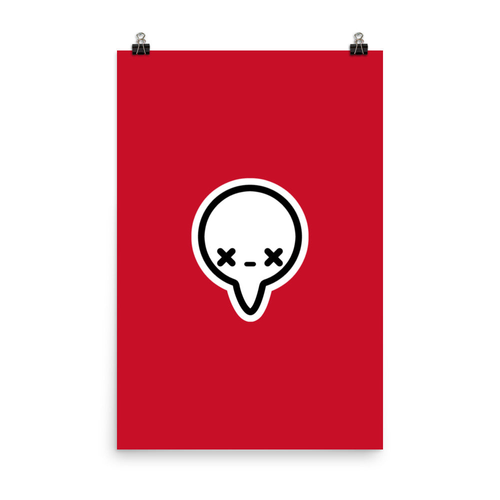 BUBBLE - RED - Poster - ChubbleGumLLC