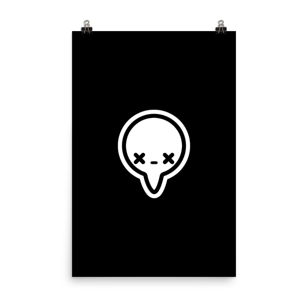 BUBBLE - BLACK - Poster - ChubbleGumLLC