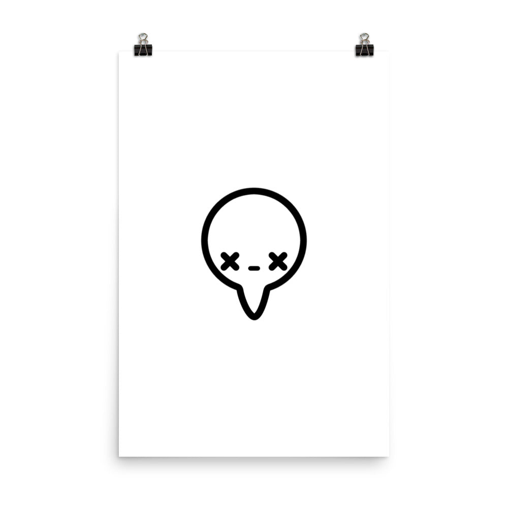 BUBBLE - WHITE - Poster - ChubbleGumLLC