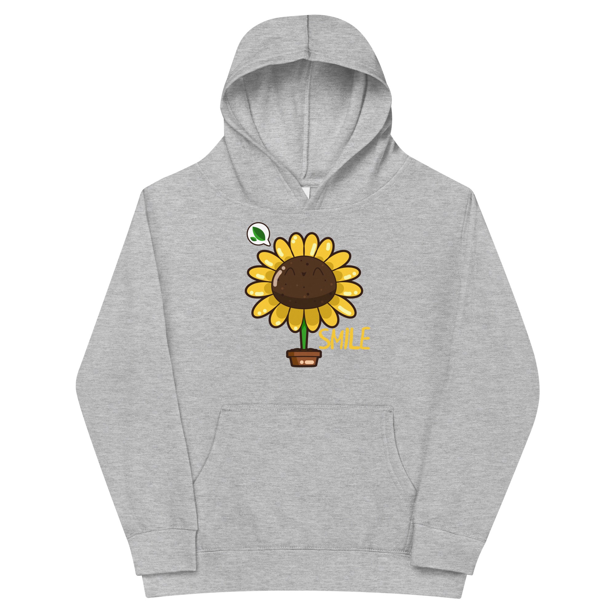 SMILE - Kids Fleece Hoodie - ChubbleGumLLC