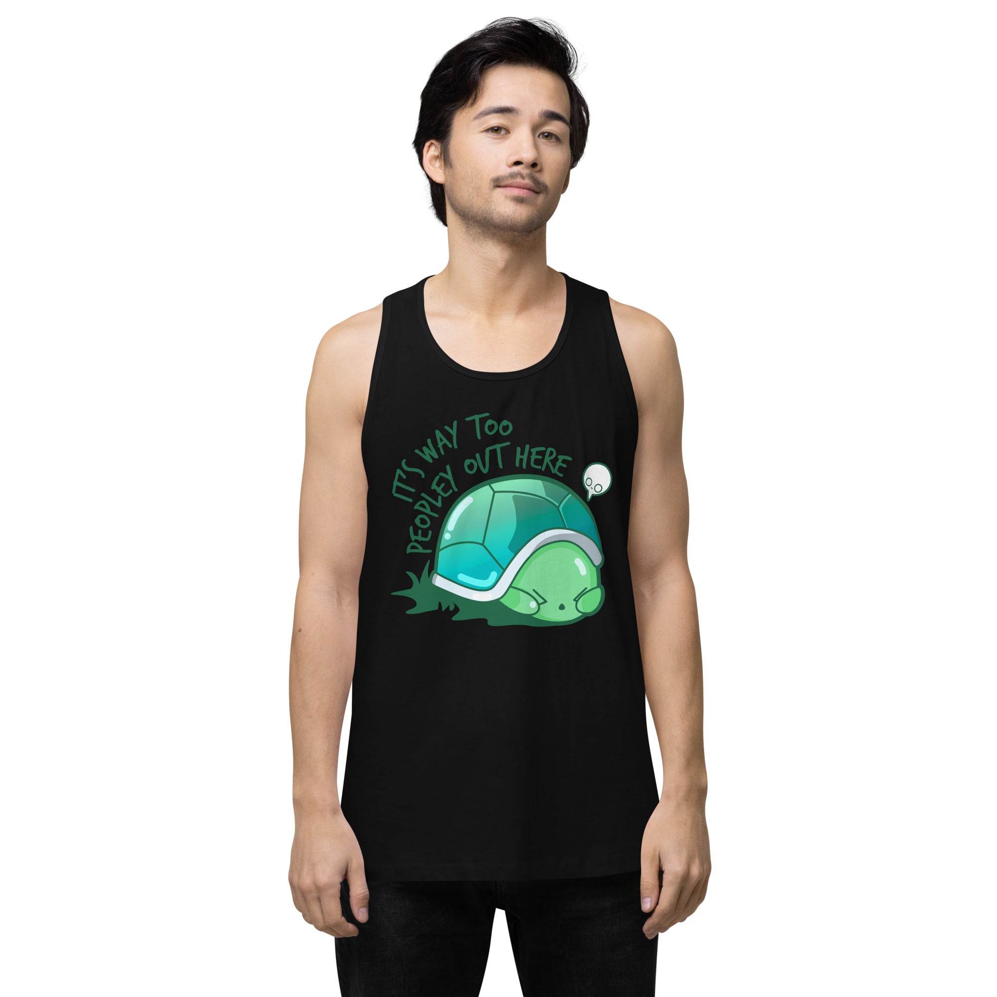 WAY TOO PEOPLEY - Premium Tank Top - ChubbleGumLLC