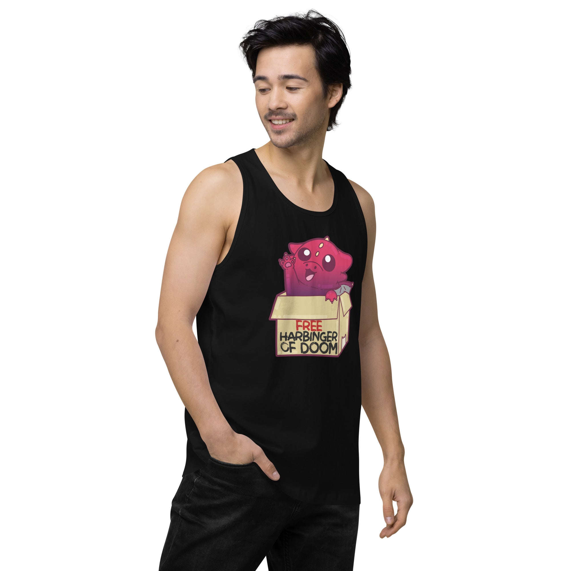 FREE HARBINGER OF DOOM - Premium Tank Top - ChubbleGumLLC