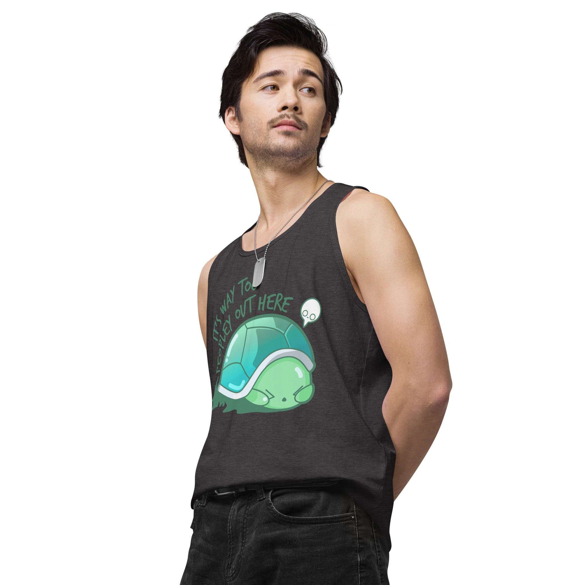 WAY TOO PEOPLEY - Premium Tank Top - ChubbleGumLLC