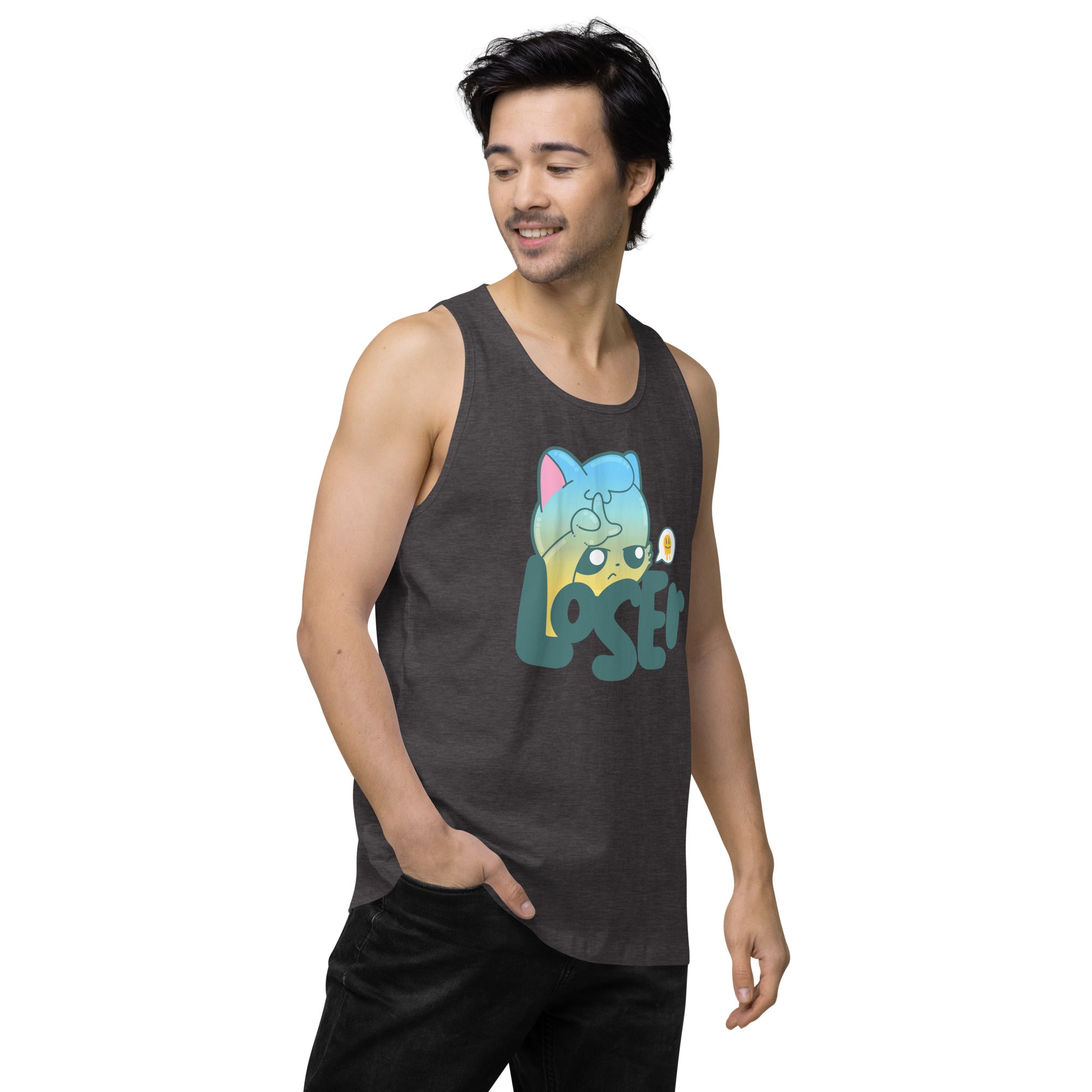 LOSER - Premium Tank Top - ChubbleGumLLC
