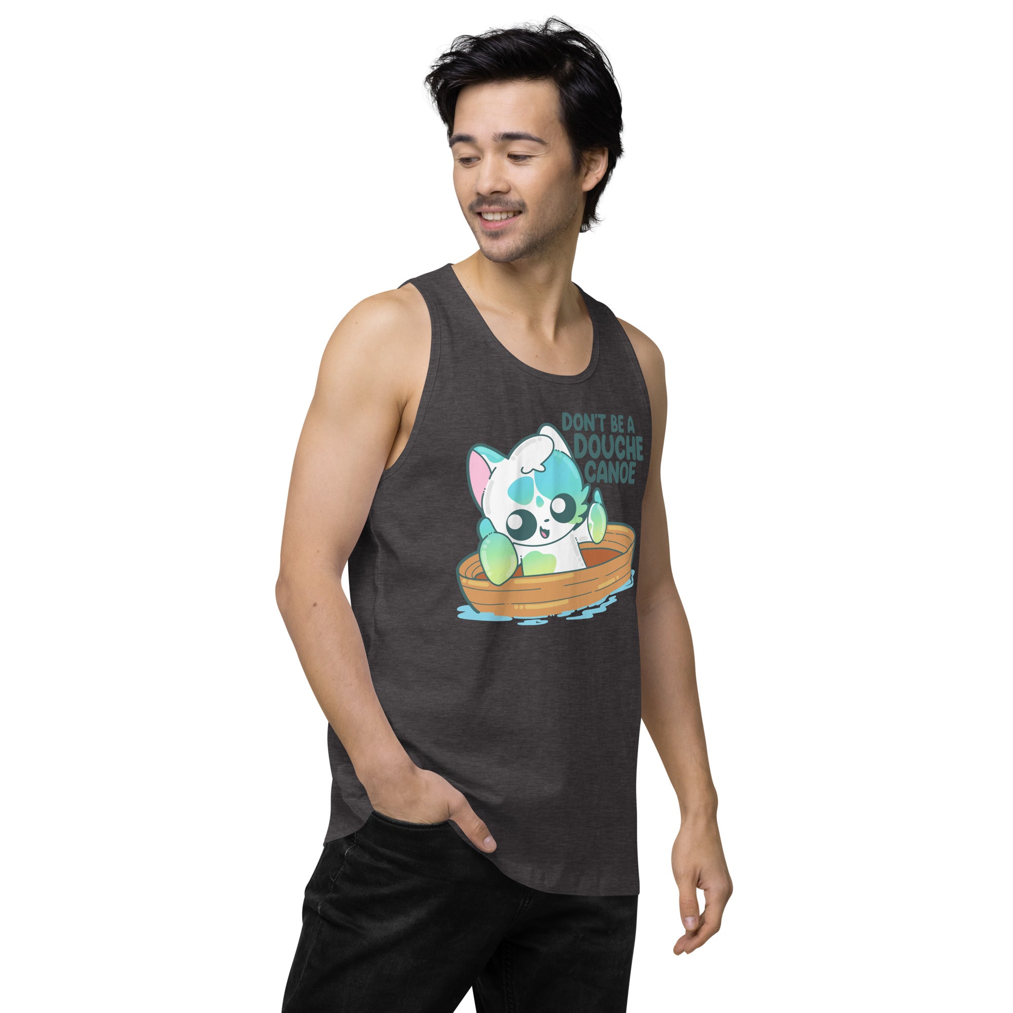 DONT BE A DOUCHE CANOE - Premium Tank Top - ChubbleGumLLC