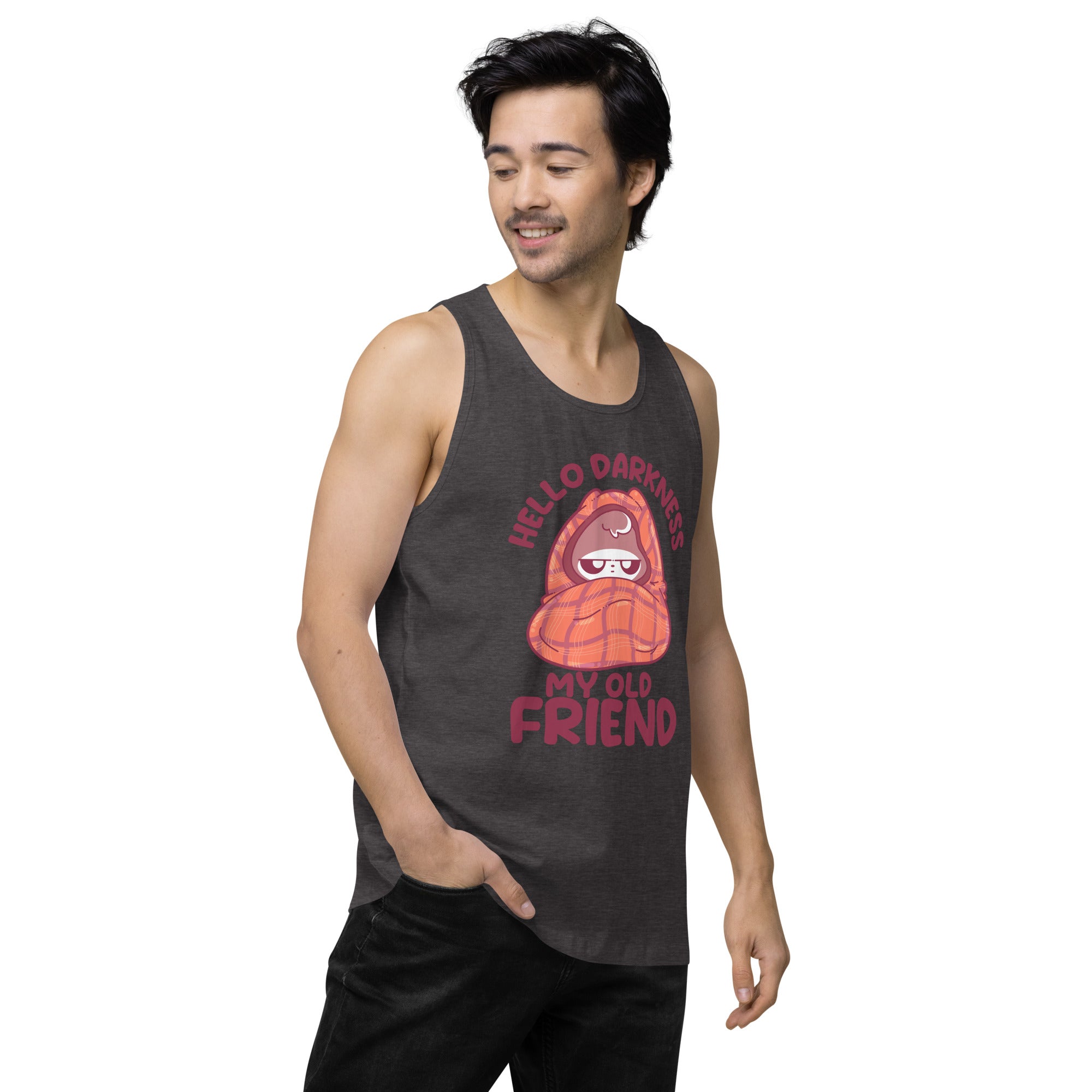 HELLO DARKNESS - Premium Tank Top - ChubbleGumLLC