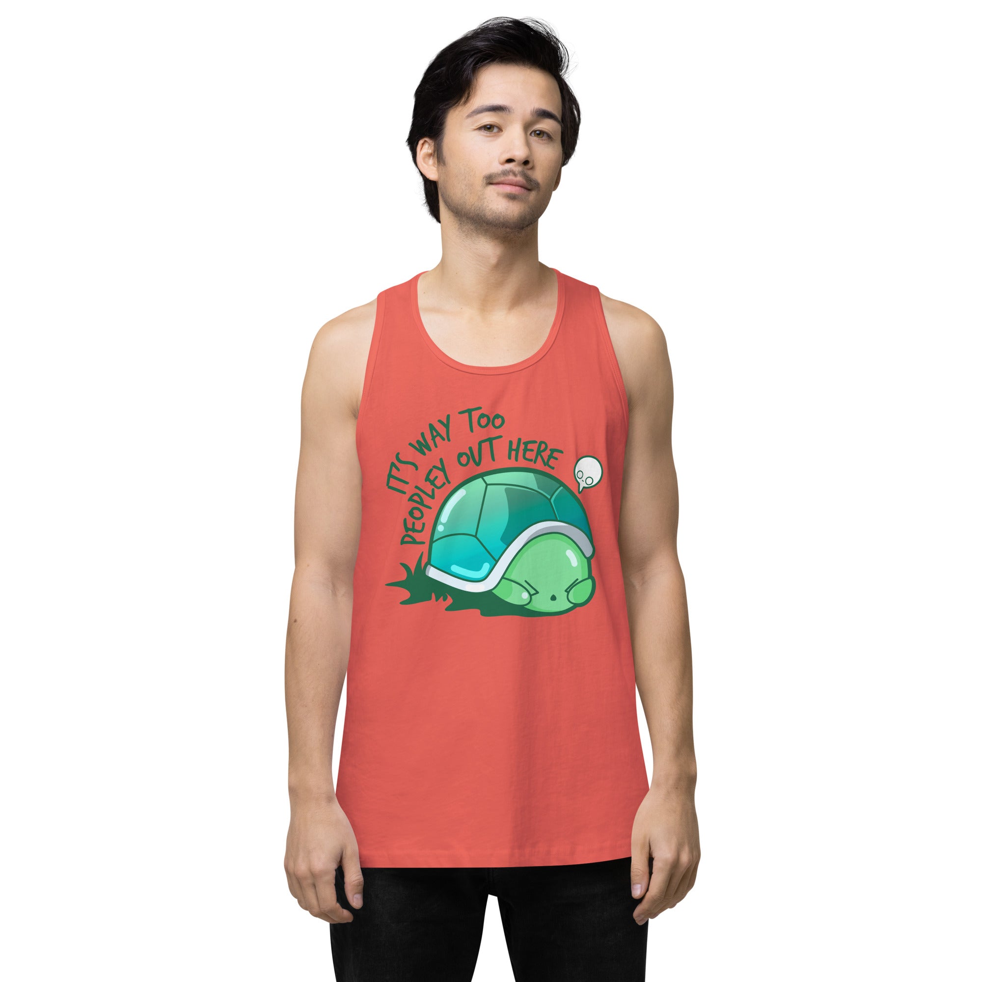 WAY TOO PEOPLEY - Premium Tank Top - ChubbleGumLLC