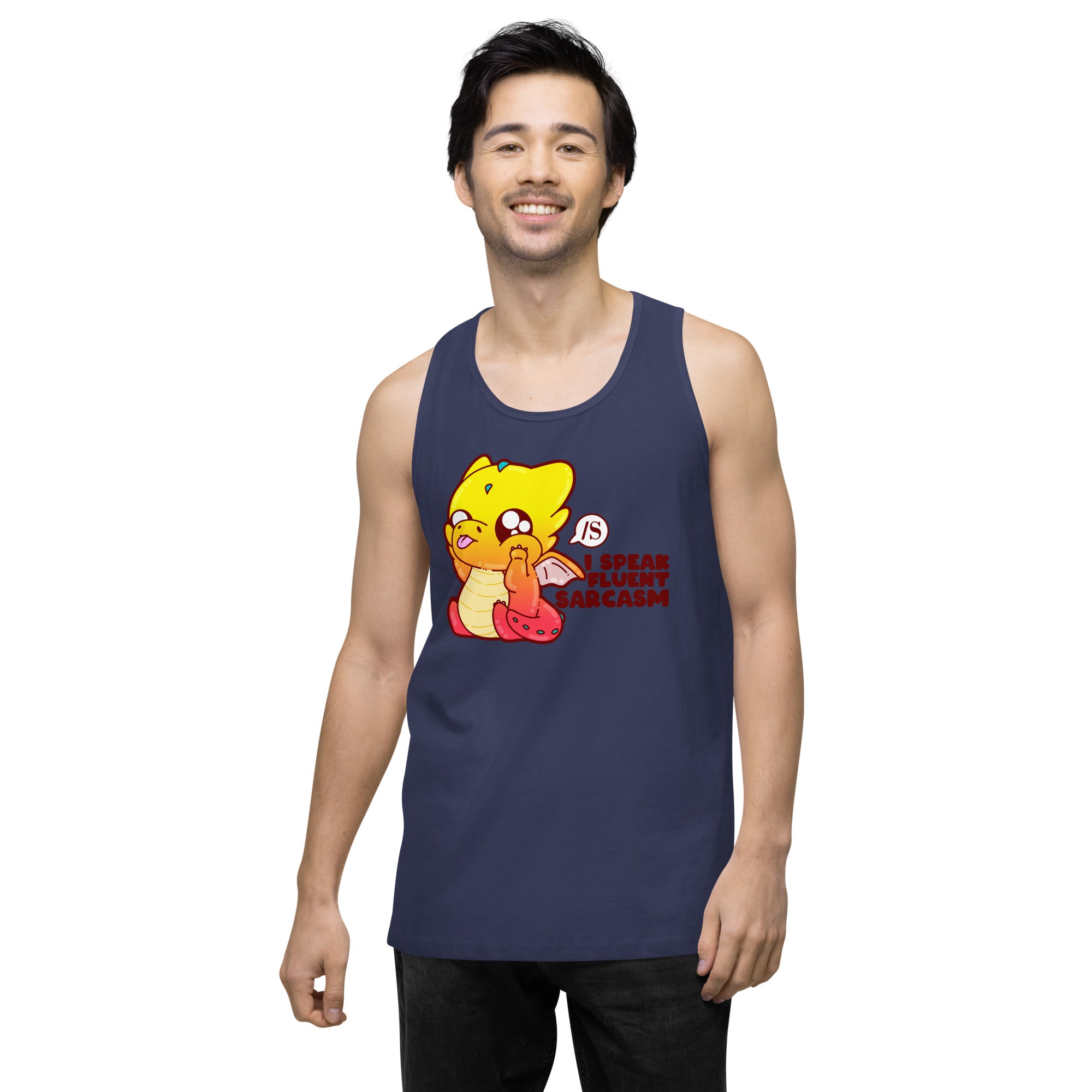 I SOEAK FLUENT SARCASM - Tank - ChubbleGumLLC