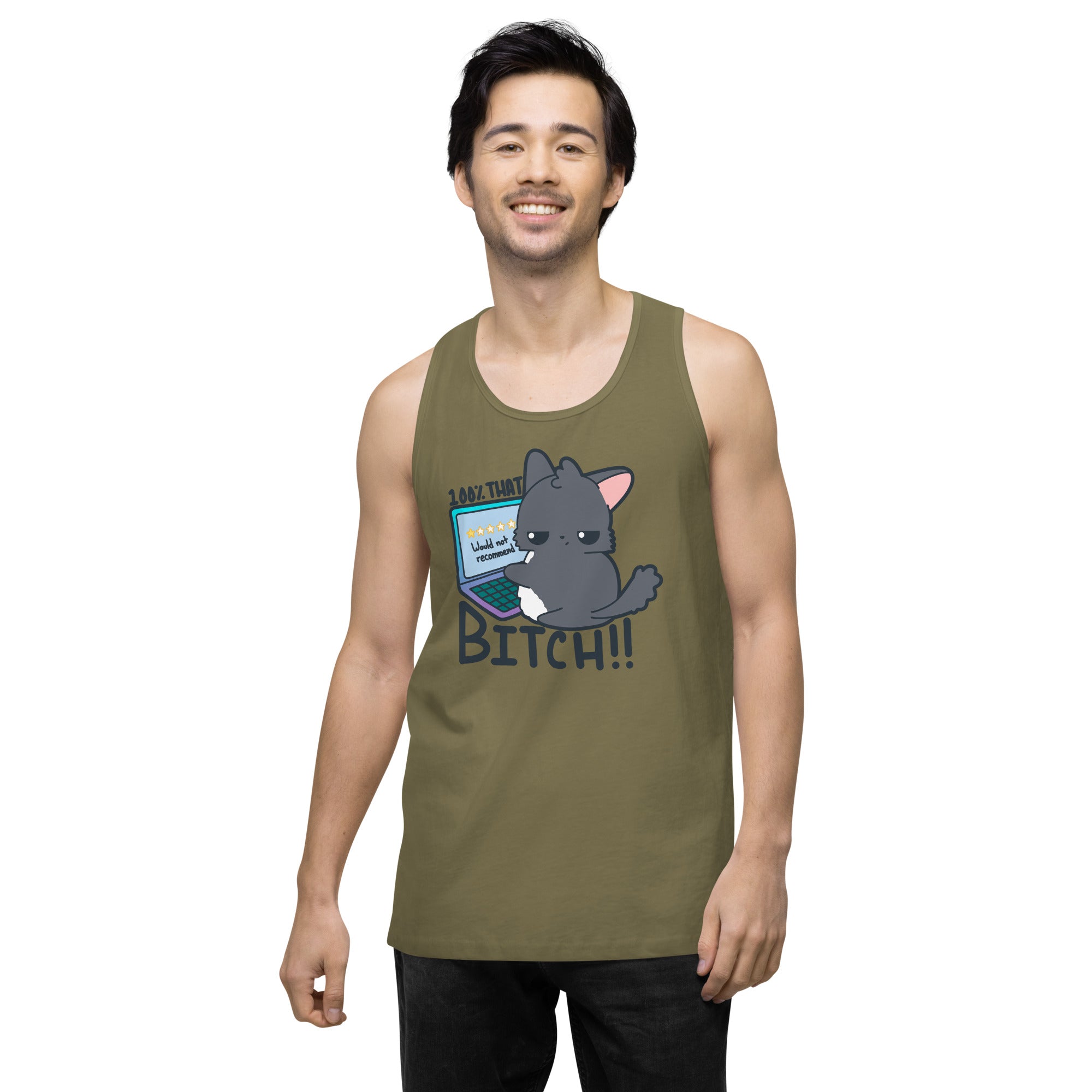 100 % THAT BITCH - Premium Tank Top - ChubbleGumLLC