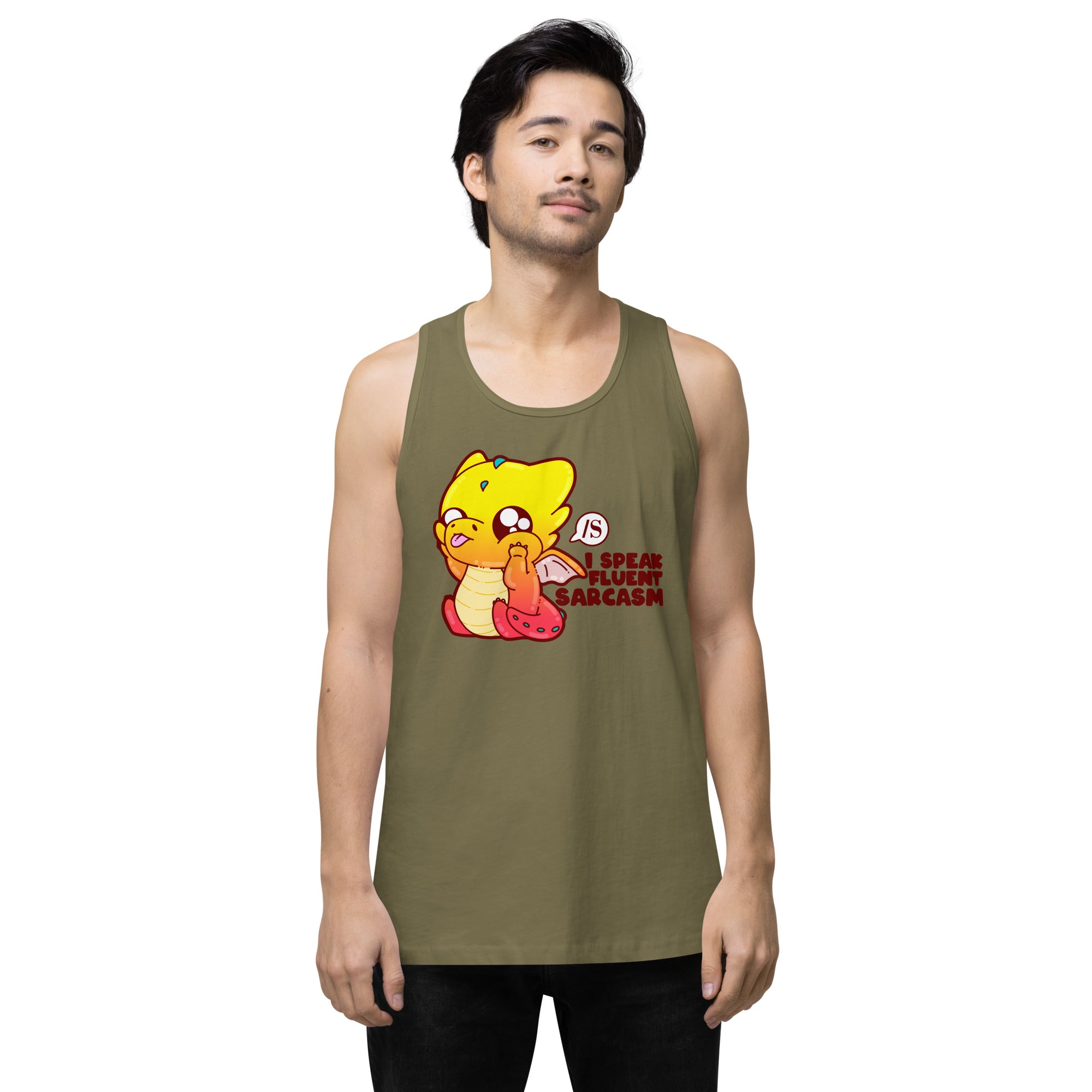 I SOEAK FLUENT SARCASM - Tank - ChubbleGumLLC
