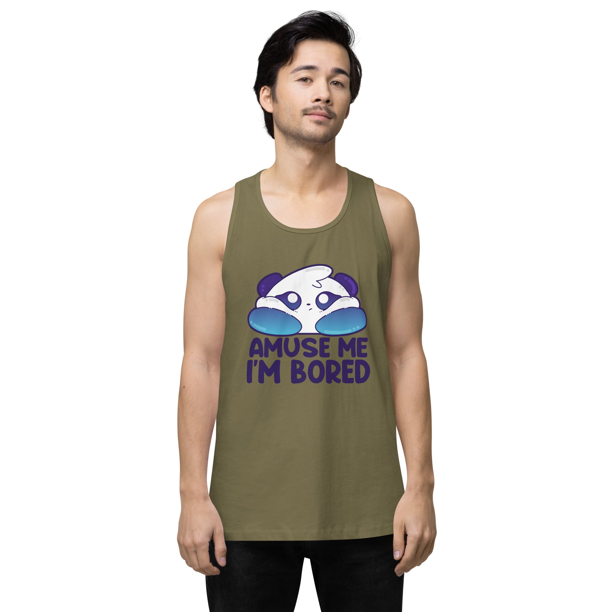 AMUSE ME IM BORED - Premium Tank Top - ChubbleGumLLC