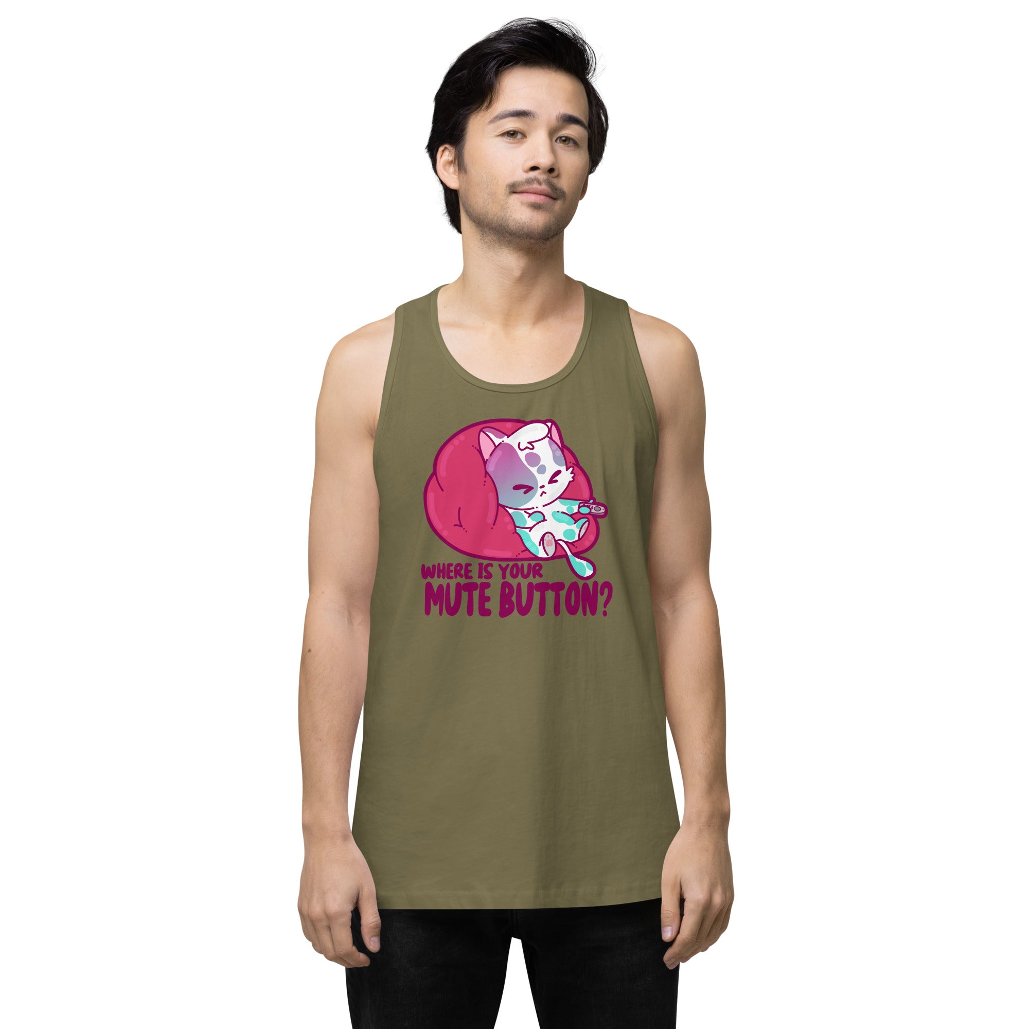 MUTE BUTTON - Premium Tank Top