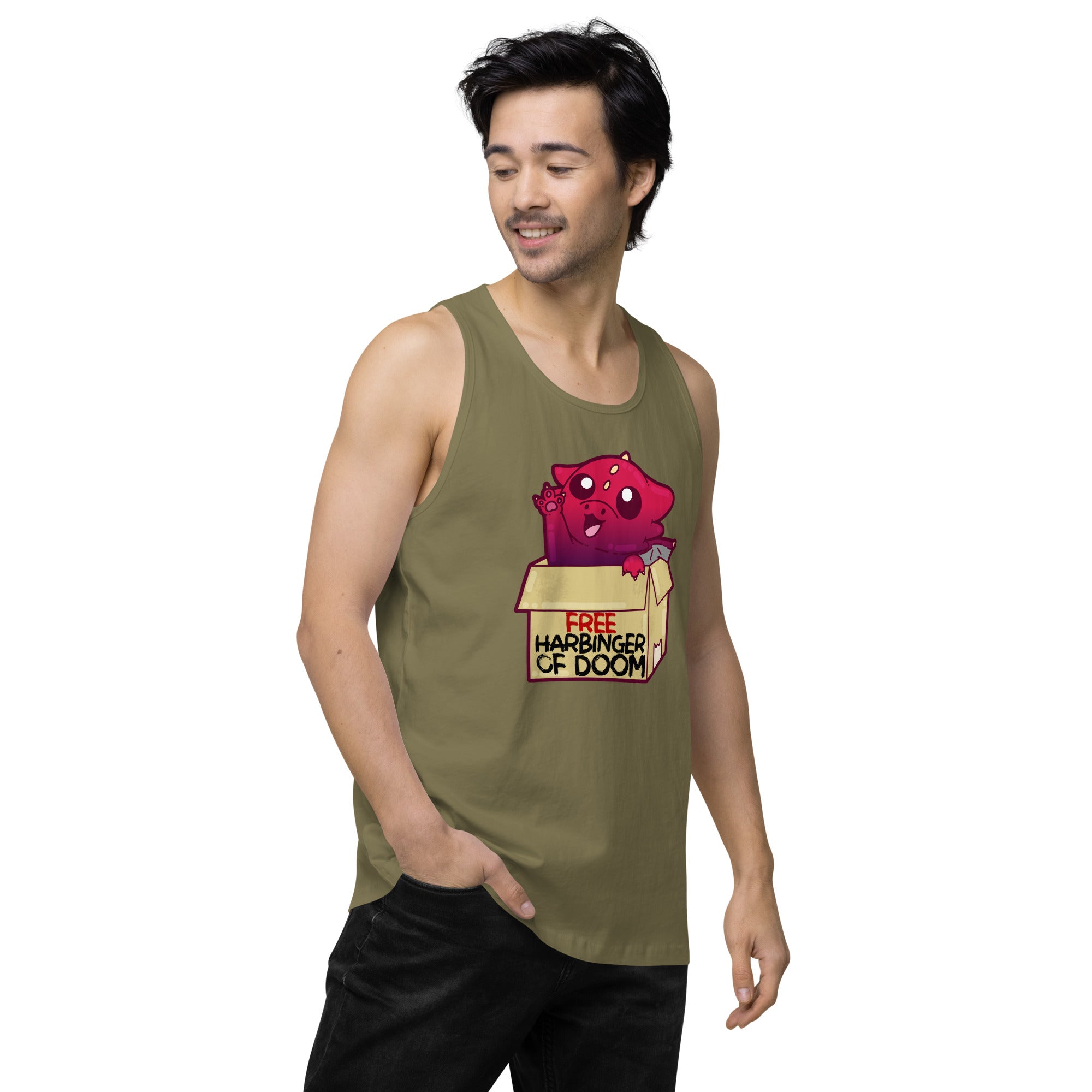 FREE HARBINGER OF DOOM - Premium Tank Top - ChubbleGumLLC