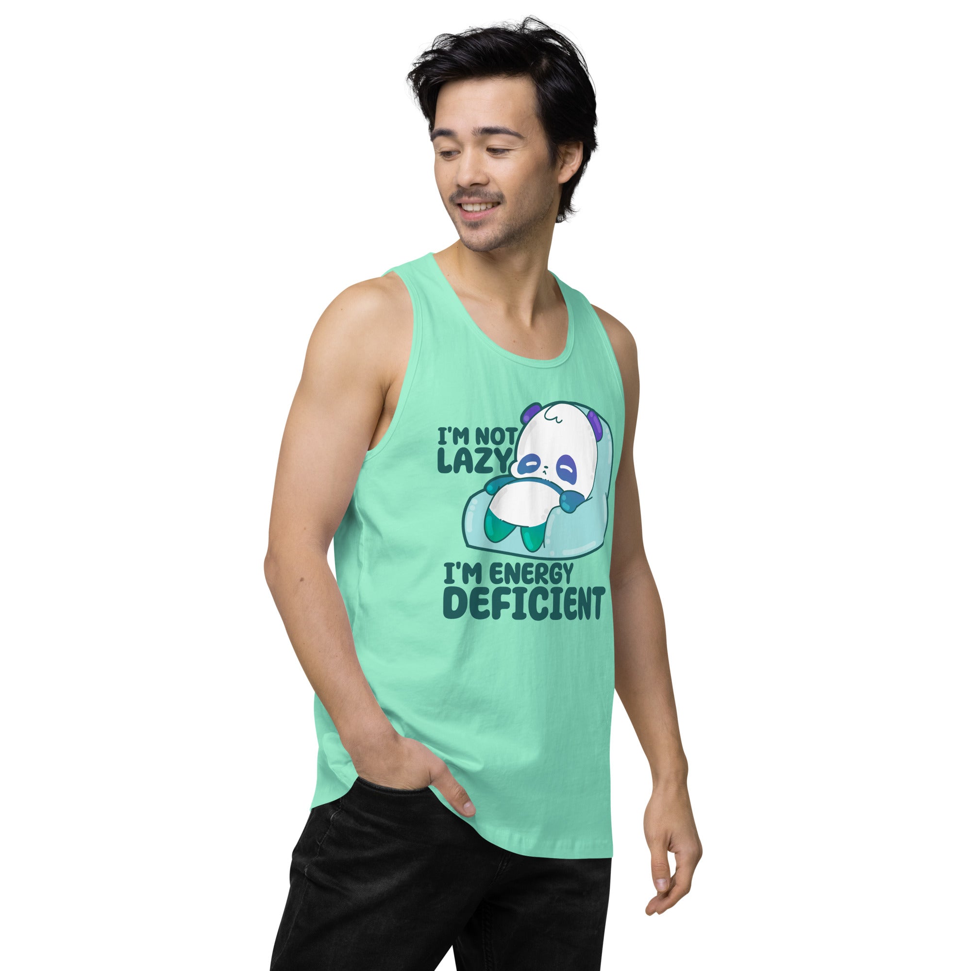 IM NOT LAZY - Premium Tank Top - ChubbleGumLLC