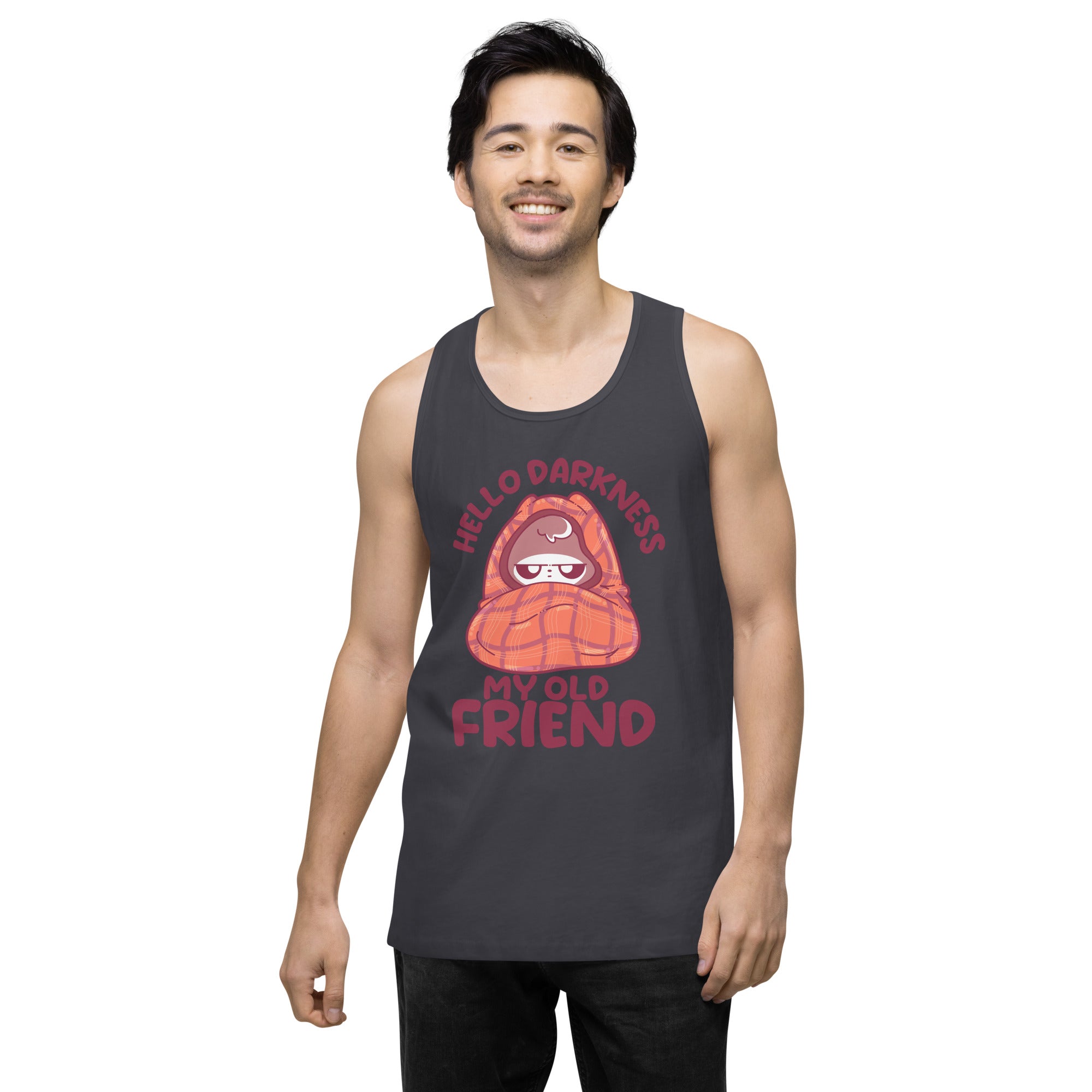 HELLO DARKNESS - Premium Tank Top - ChubbleGumLLC
