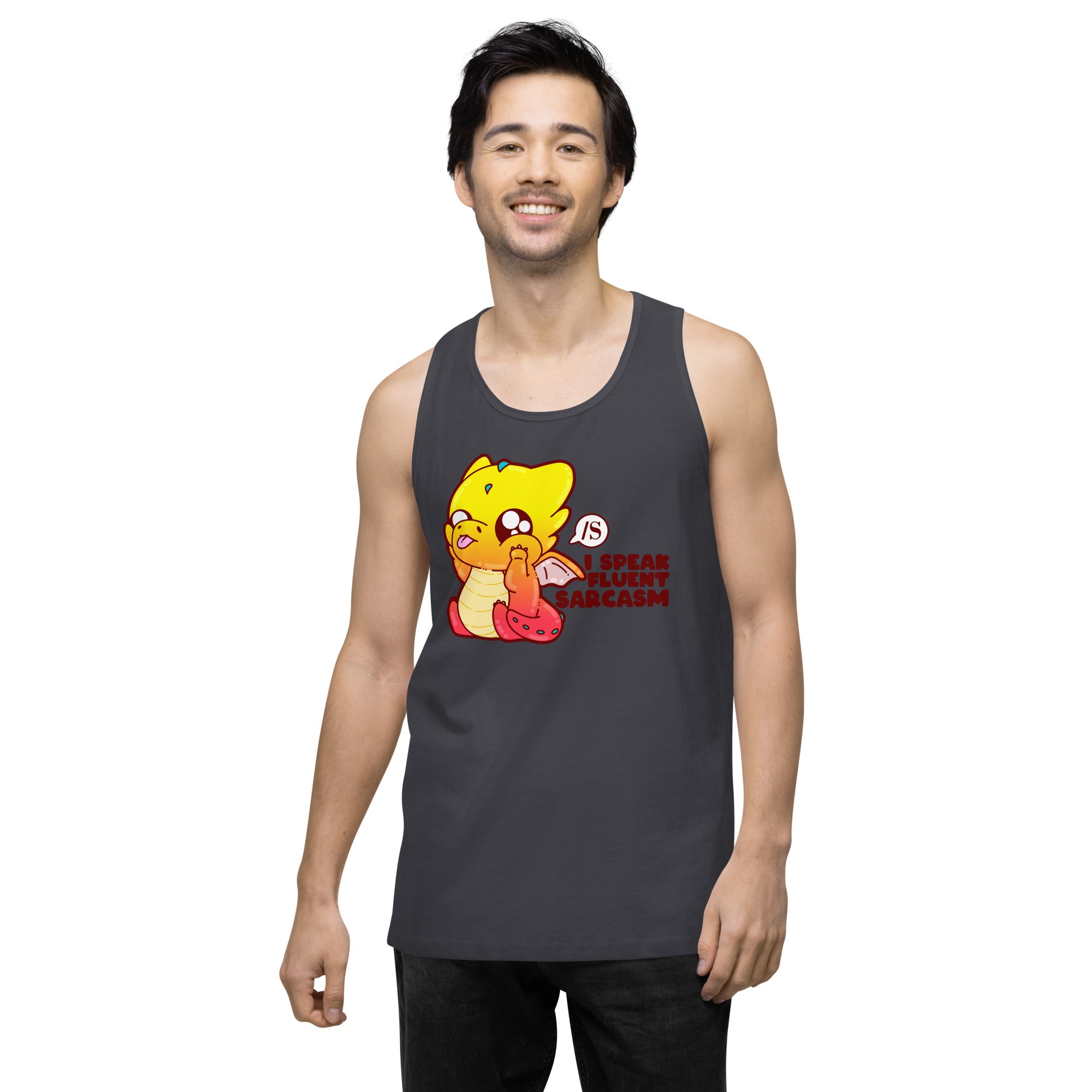 I SOEAK FLUENT SARCASM - Tank - ChubbleGumLLC