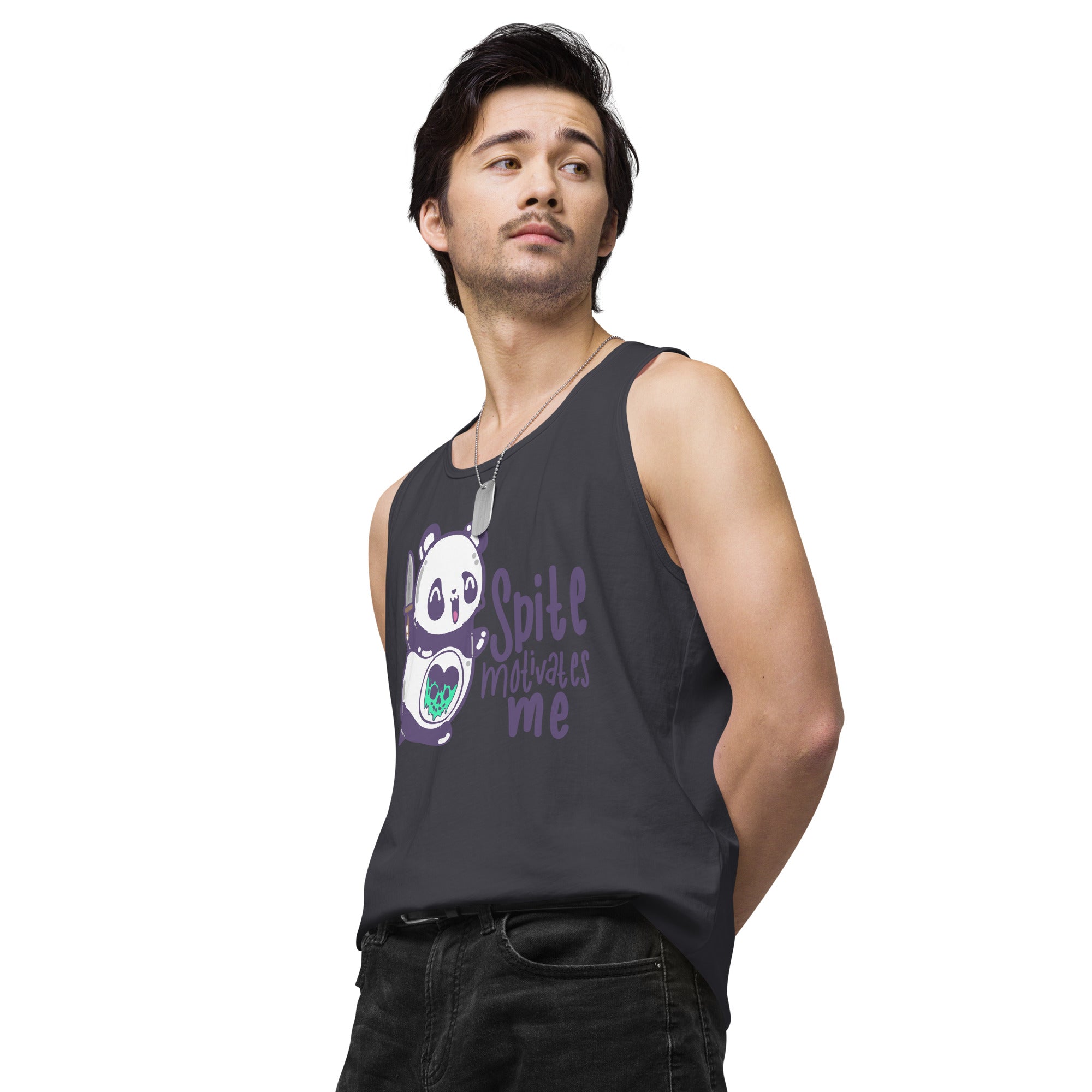 SPITE MOTIVATES ME - Premium Tank Top - ChubbleGumLLC