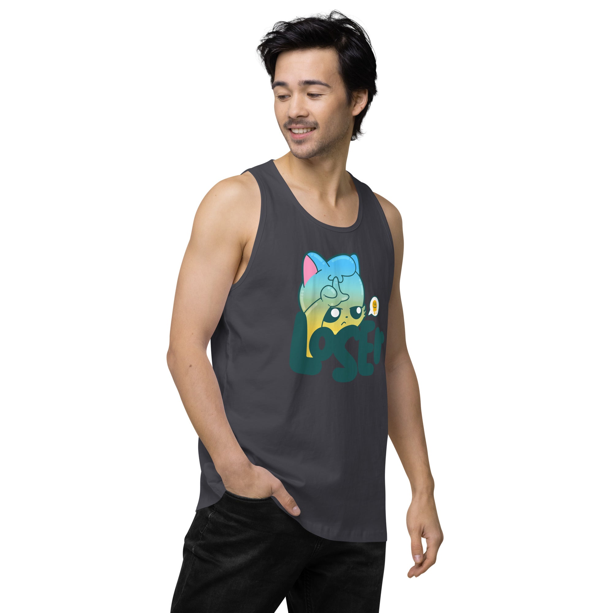 LOSER - Premium Tank Top - ChubbleGumLLC