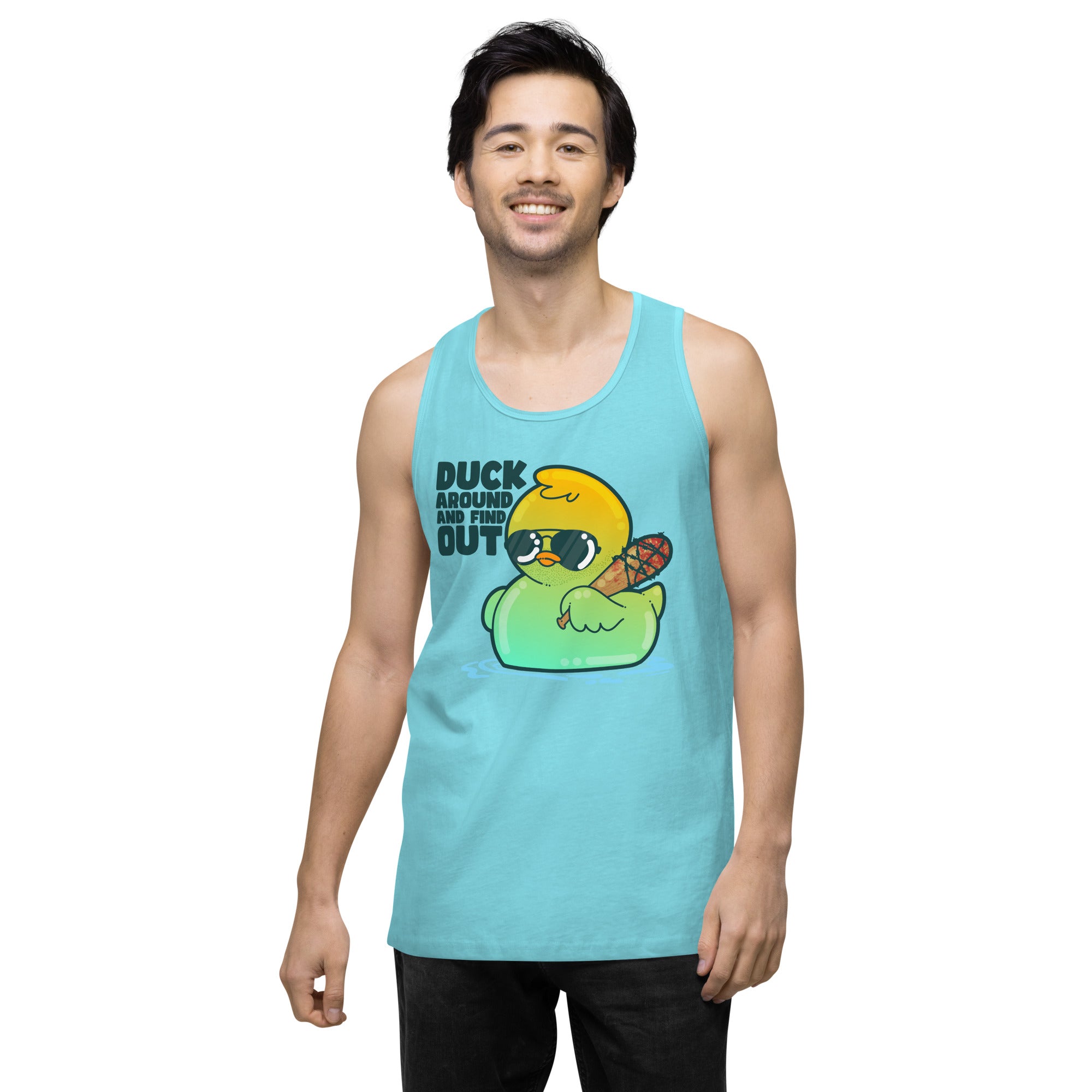 DUCK AROUND AND FIND OUT - Premium Tank Top - ChubbleGumLLC