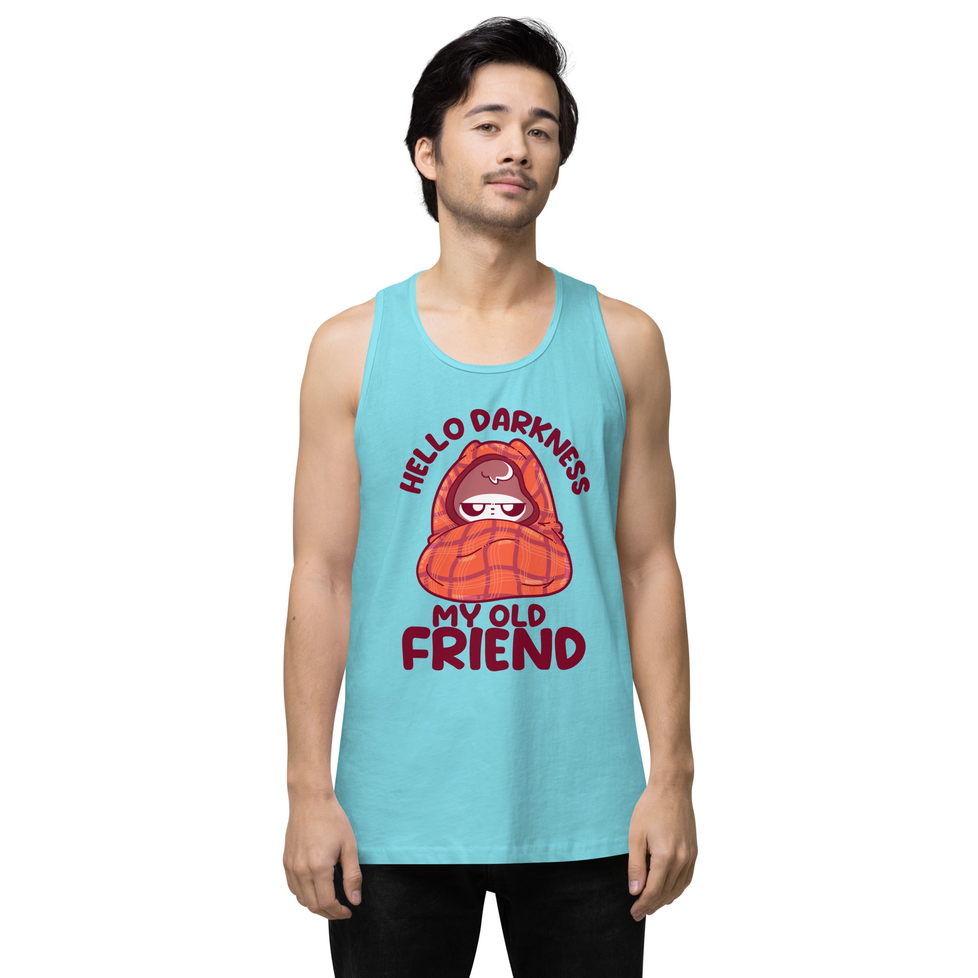 HELLO DARKNESS - Premium Tank Top - ChubbleGumLLC