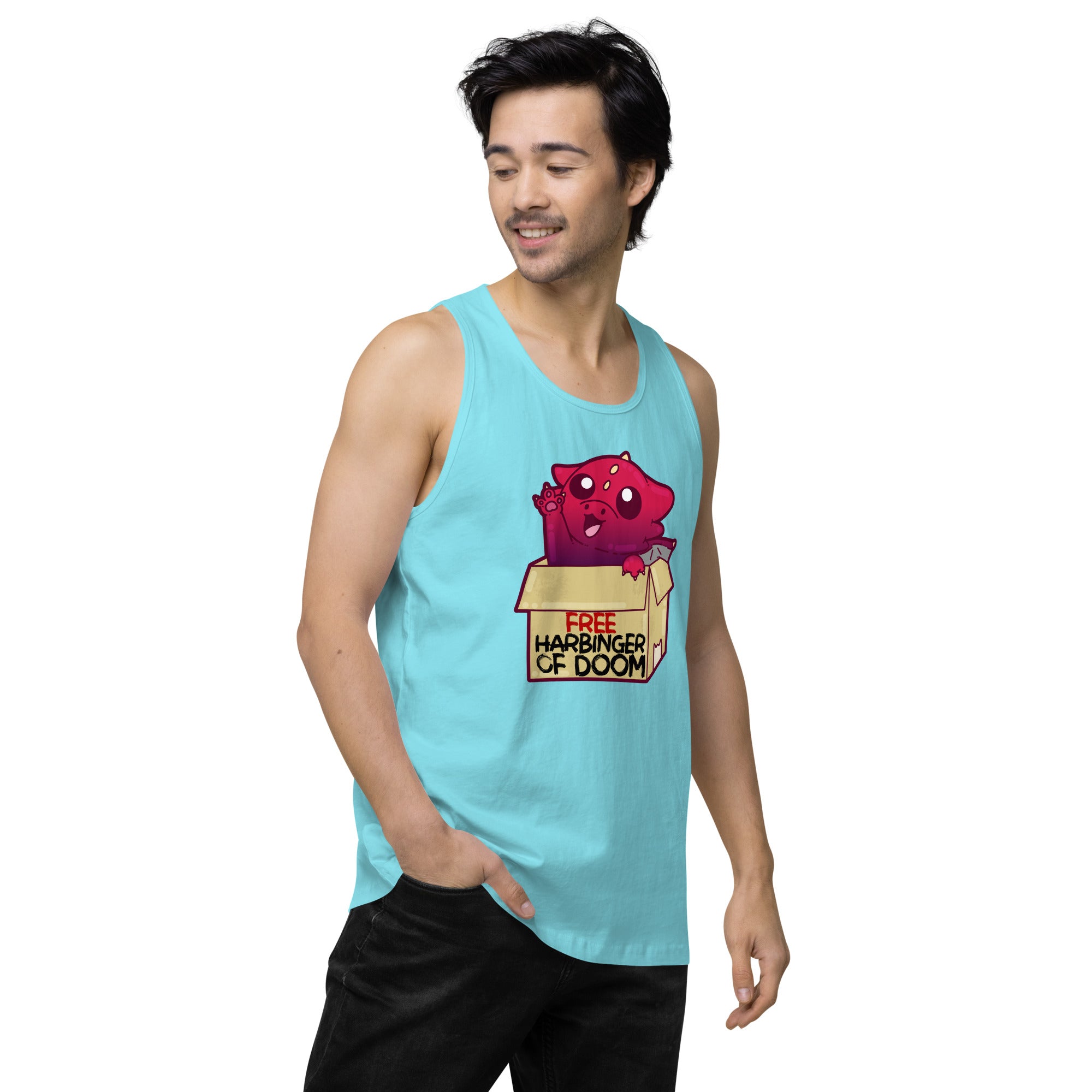 FREE HARBINGER OF DOOM - Premium Tank Top - ChubbleGumLLC