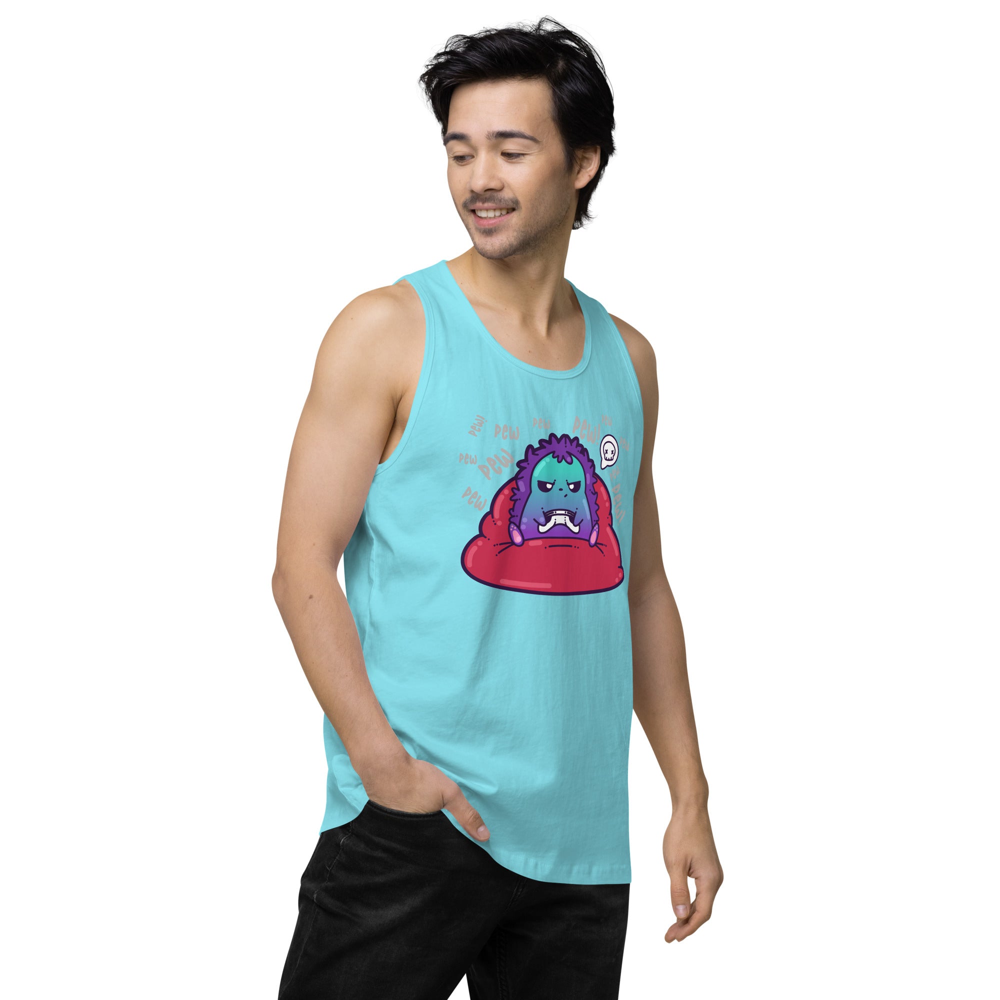 PEW PEW PEW - Premium Tank Top - ChubbleGumLLC