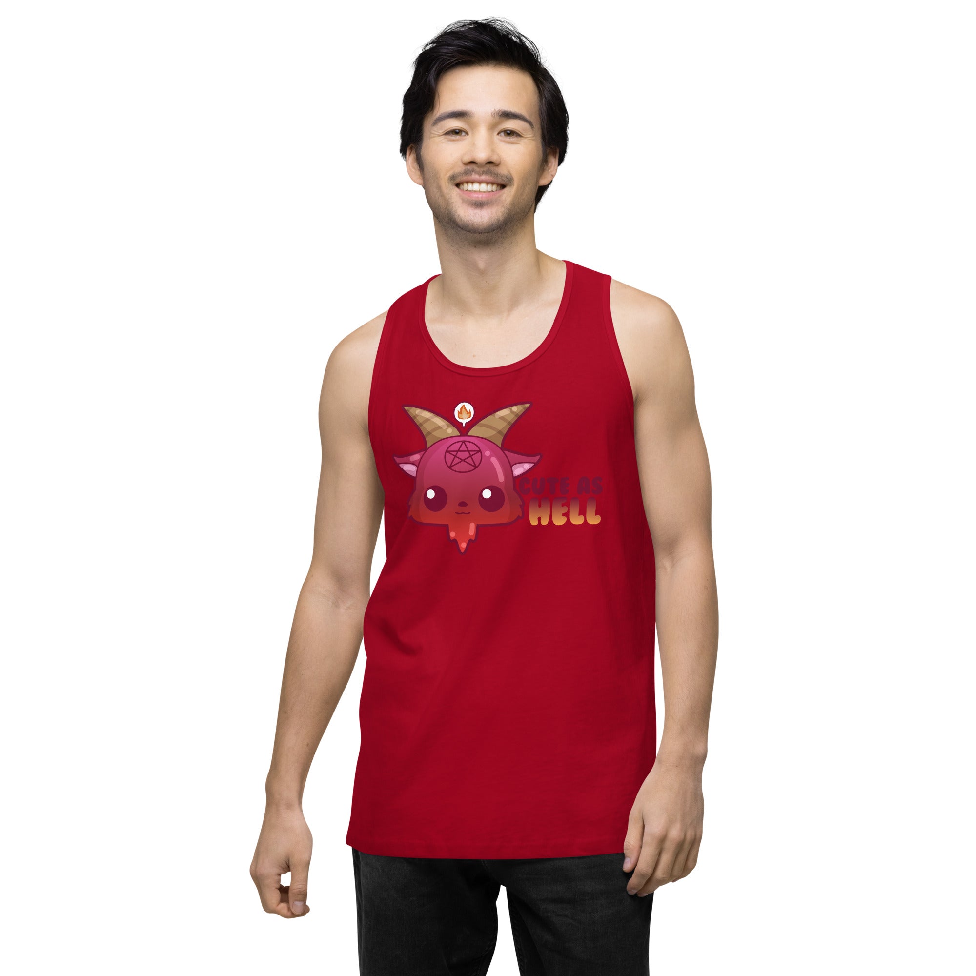 CUTE AS HELL - Premium Tank Top - ChubbleGumLLC