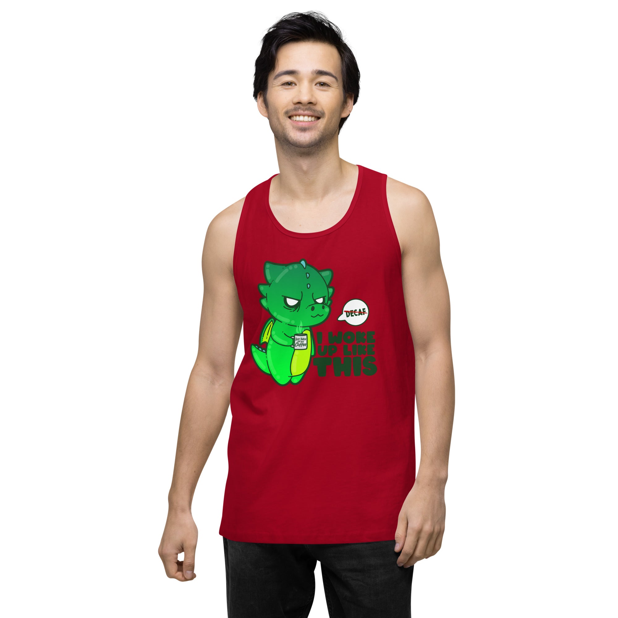 I WOKE UP LIKE THIS - Premium Tank Top - ChubbleGumLLC