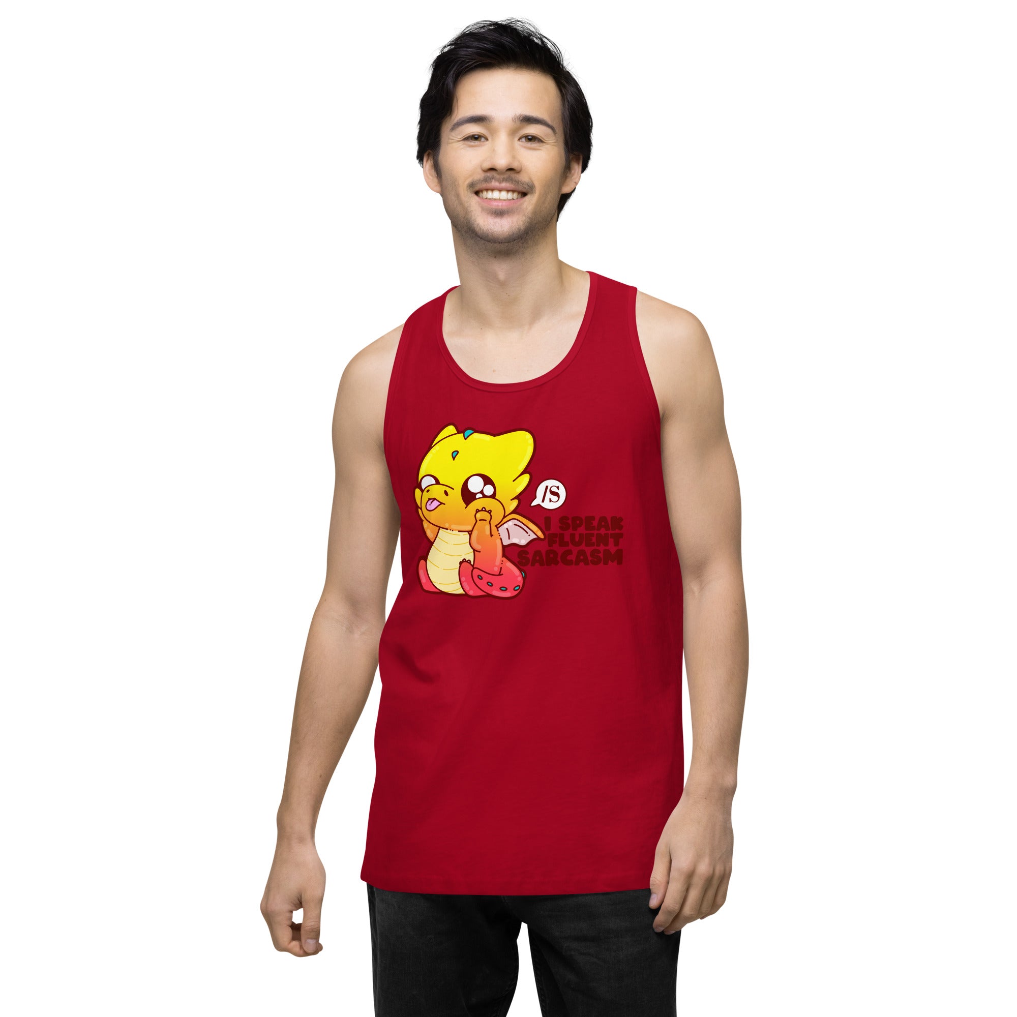 I SOEAK FLUENT SARCASM - Tank - ChubbleGumLLC