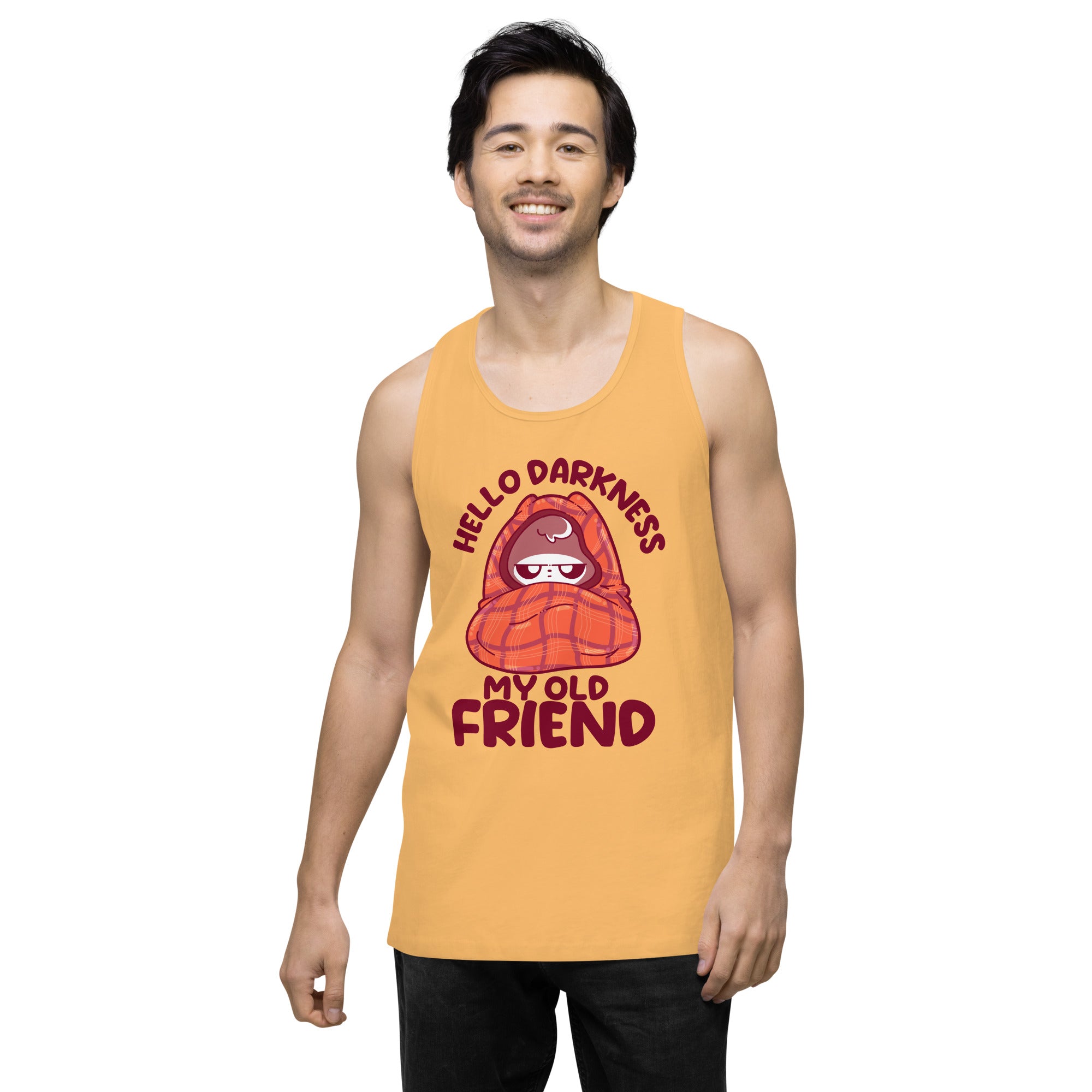 HELLO DARKNESS - Premium Tank Top - ChubbleGumLLC