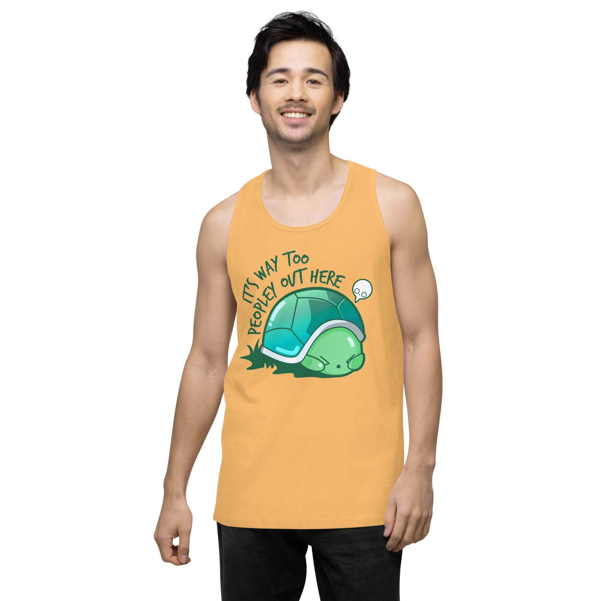 WAY TOO PEOPLEY - Premium Tank Top - ChubbleGumLLC