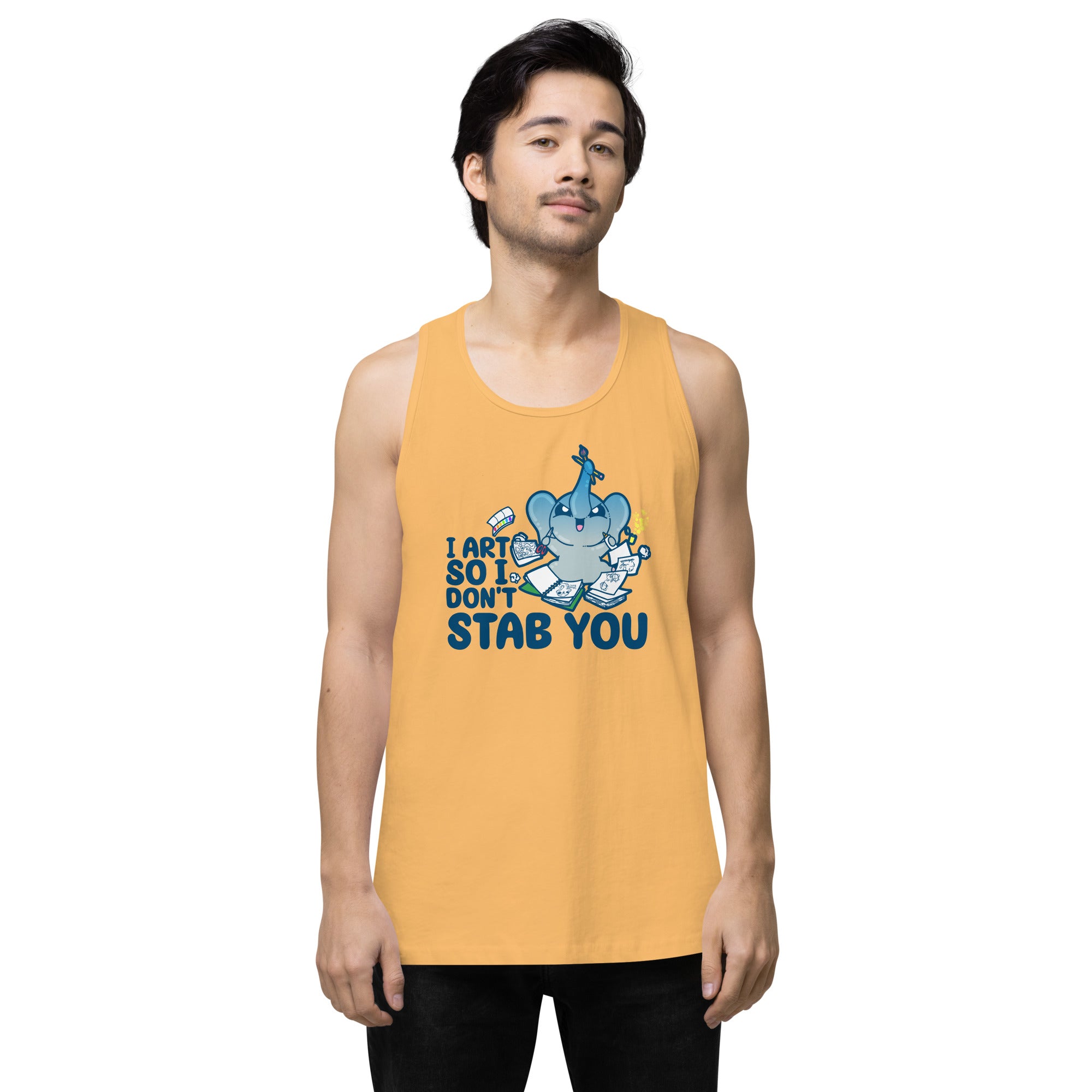 I ART SO I DONT STAB YOU - Premium Tank Top