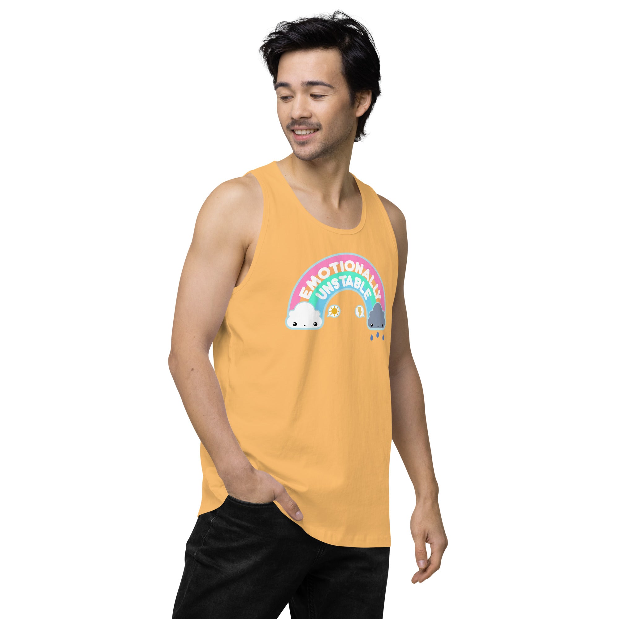 EMOTIONALLY UNSTABLE - Premium Tank Top - ChubbleGumLLC