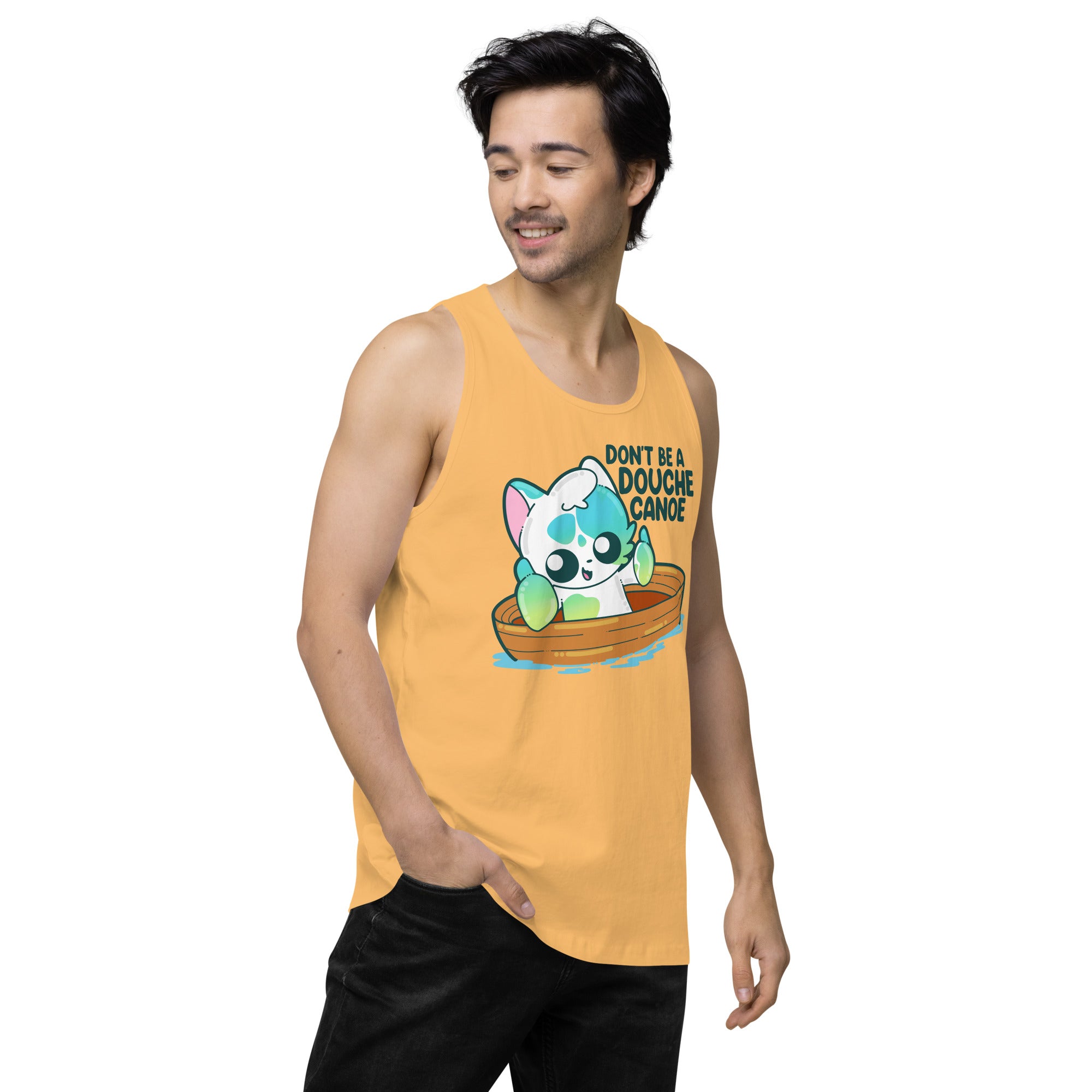 DONT BE A DOUCHE CANOE - Premium Tank Top - ChubbleGumLLC