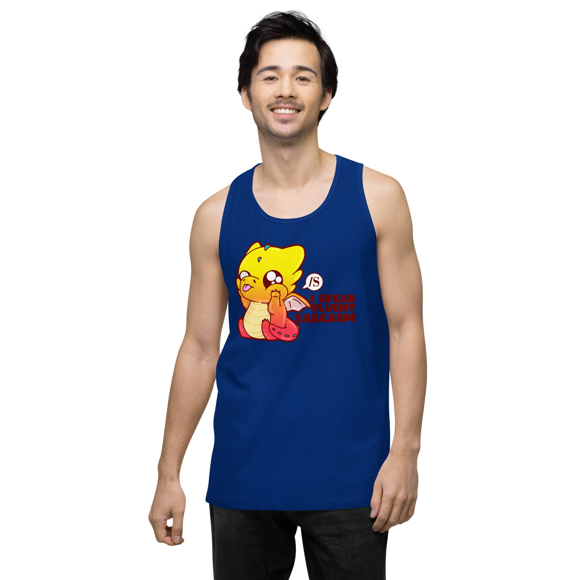 I SOEAK FLUENT SARCASM - Tank - ChubbleGumLLC