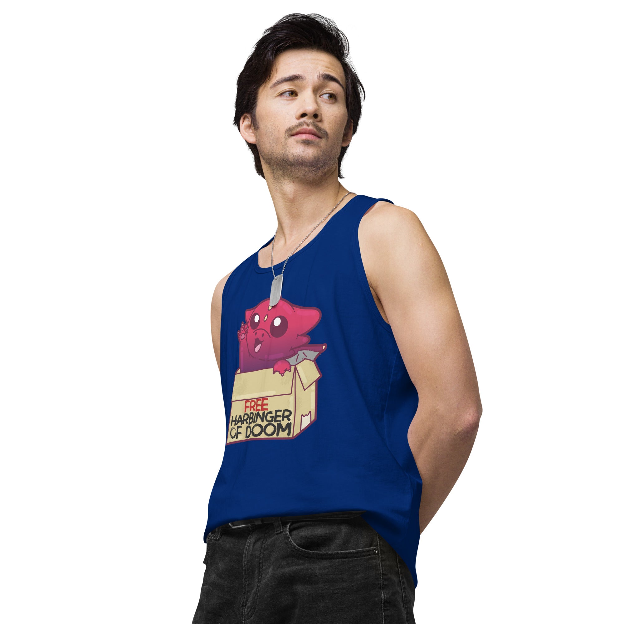 FREE HARBINGER OF DOOM - Premium Tank Top - ChubbleGumLLC