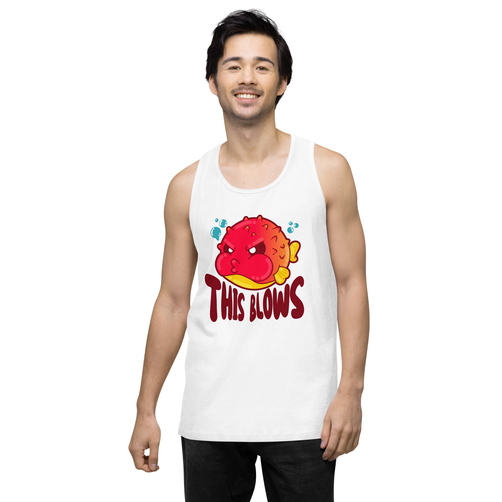 THIS BLOWS - Premium Tank Top - ChubbleGumLLC