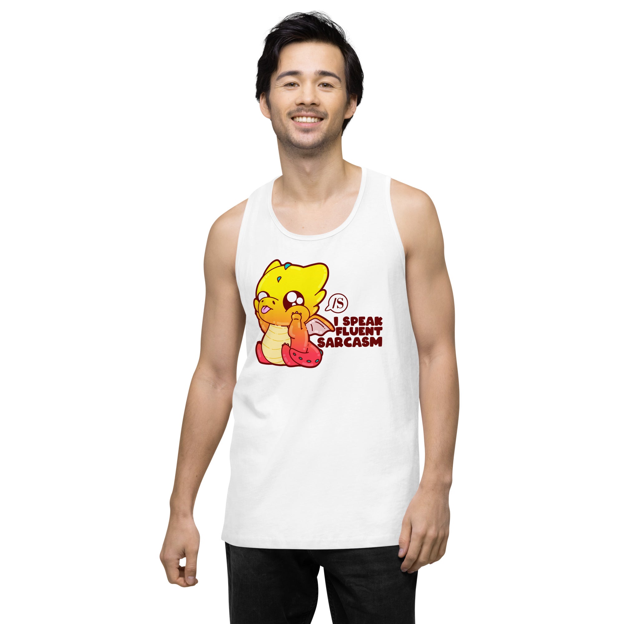 I SOEAK FLUENT SARCASM - Tank - ChubbleGumLLC